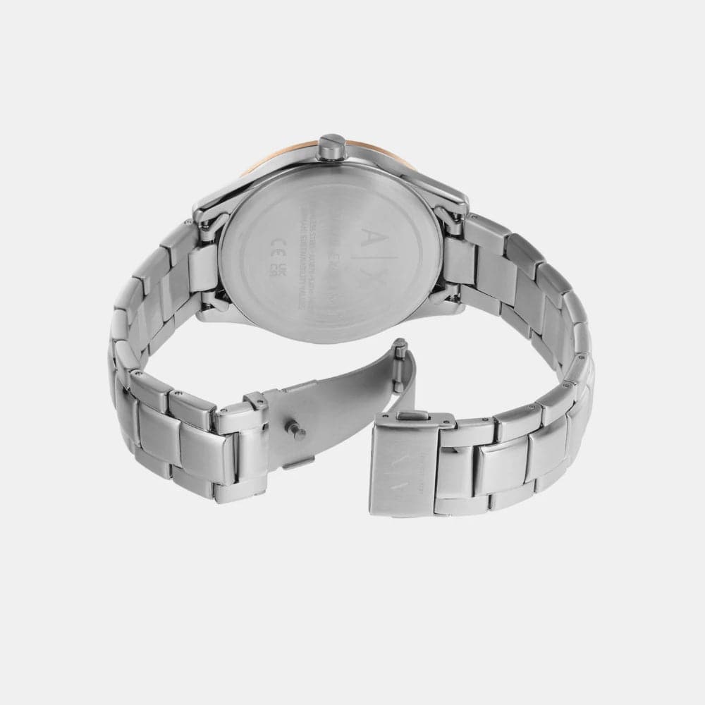 Armani Exchange AX1870 Men's Stainless Steel Watch - Silver Multifunction Strap for Business, Casual & Formal Wear