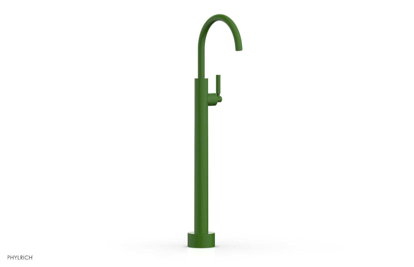 BASIC Low Floor Mount Tub Filler with Lever Handle - D130 44 04 - Perfect for Modern Bathroom Renovations and Spa-Like Showers
