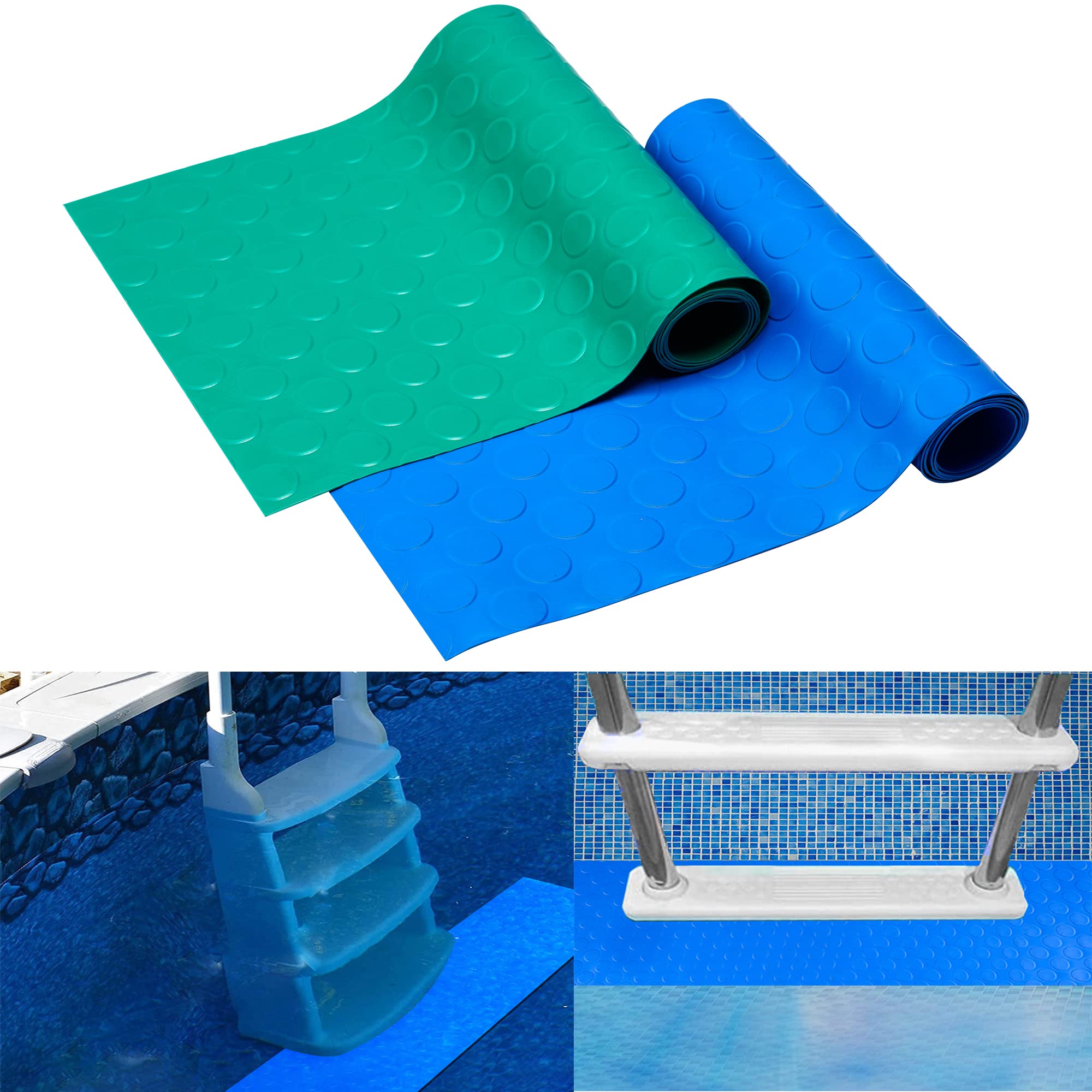 2-Pack Non-Slip Swimming Pool Ladder Pads - 36