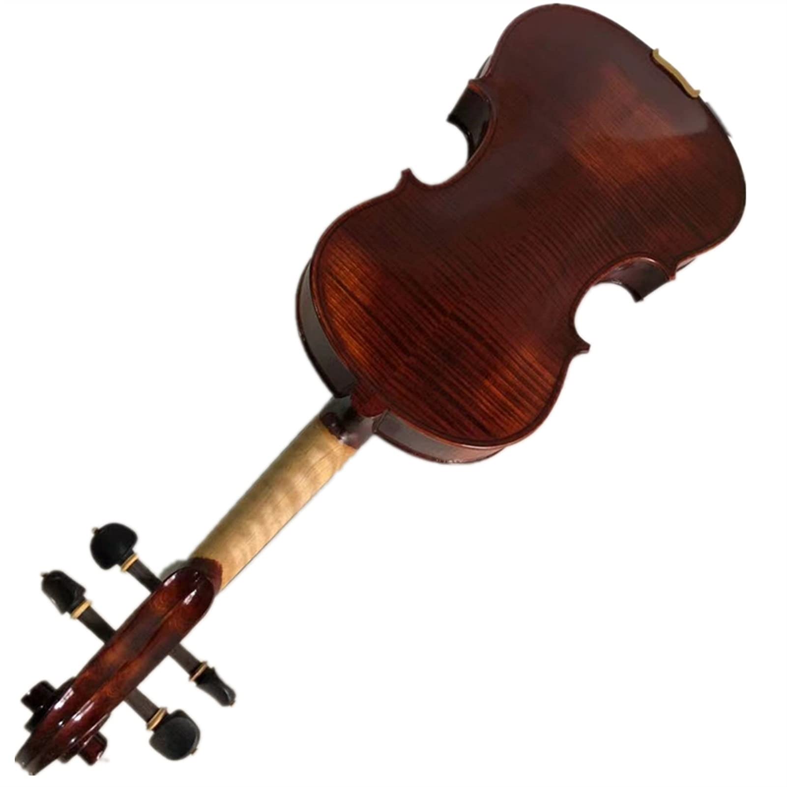 1/8 Size Brown Handcrafted Tiger Pattern Violin Cello Kit for Adults & Kids - Perfect for Beginners, Music Lessons & Home Practice