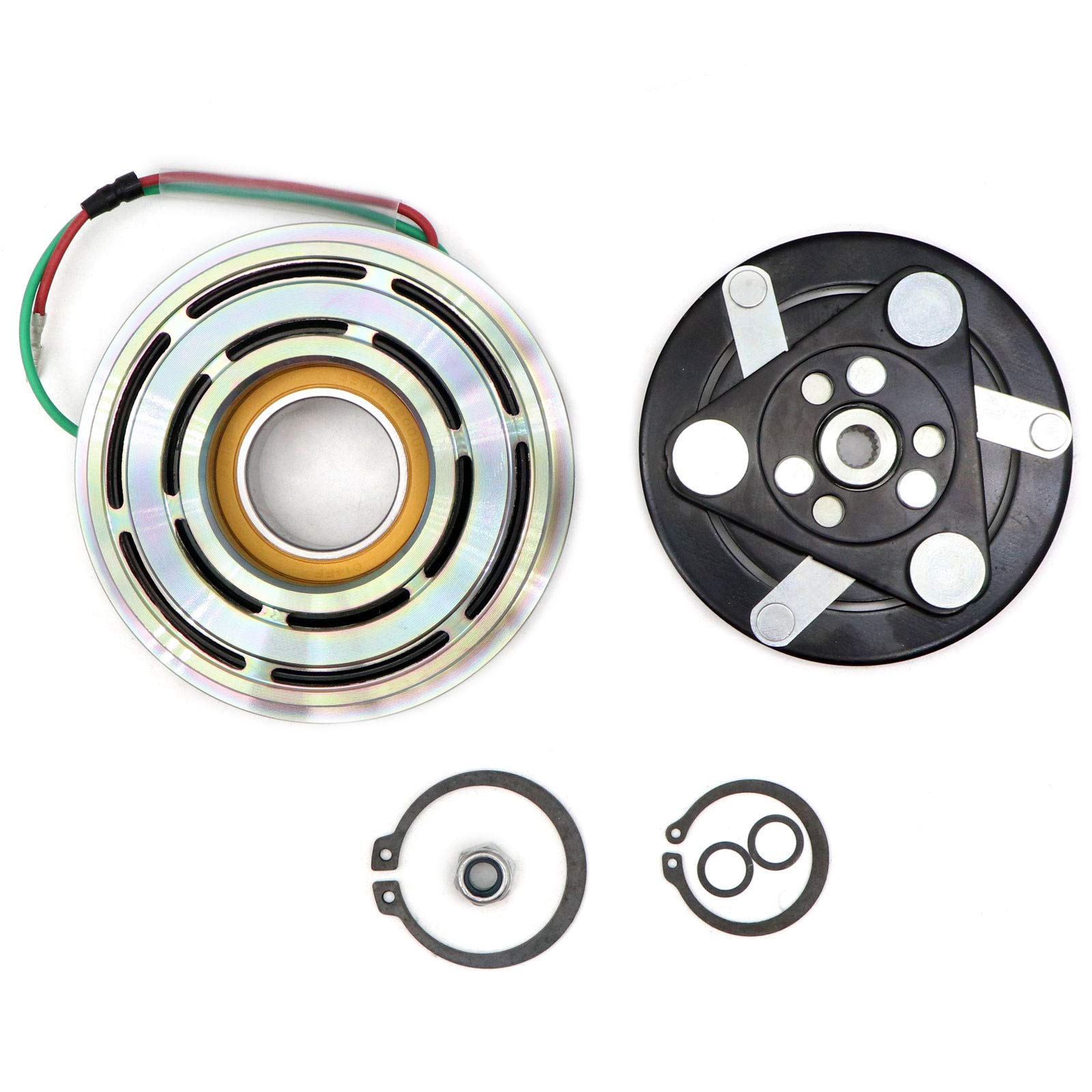 SecosAutoparts New A/C Compressor Clutch Kit for Honda Fit 1.5L 2009-2014 - Perfect for AC Repair & Summer Cooling System Maintenance