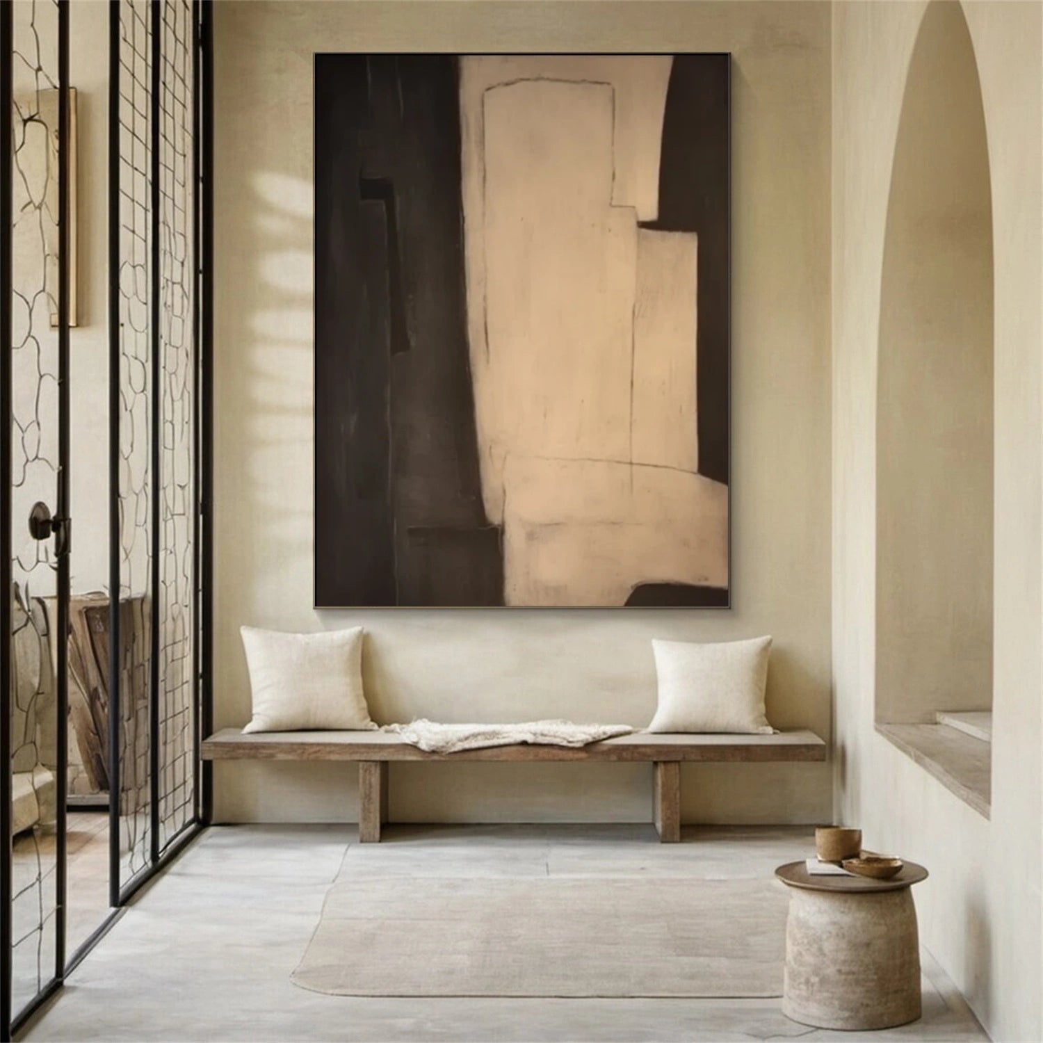 Abstract Tranquility Art Painting - Modern Wall Decor for Living Room, Bedroom & Office - #WS280 | Calming Home Decor & Unique Gift Idea