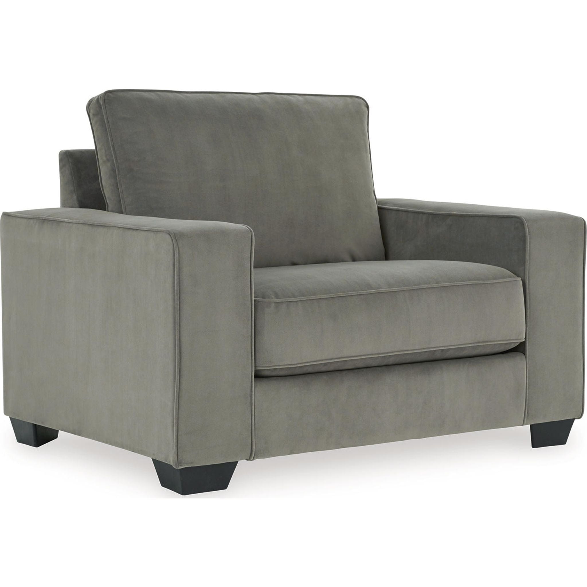 Angleton Chair and a Half in Sandstone - Oversized Comfortable Accent Chair for Living Room, Bedroom, or Office