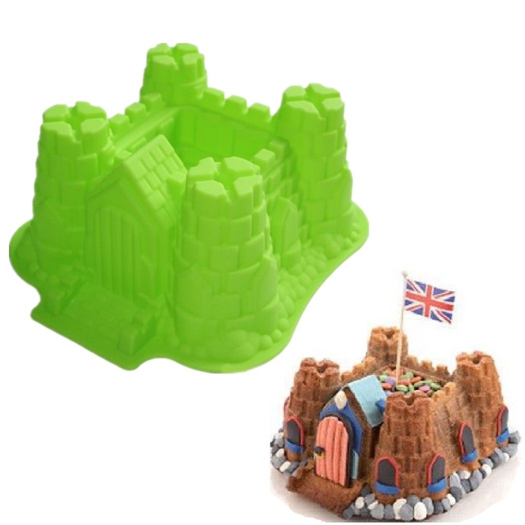 3D Castle Cake Baking Mold - Silicone Loaf Pan for Bread, Cake & Pastry - Perfect for Birthday Parties, Baby Showers & DIY Baking Projects