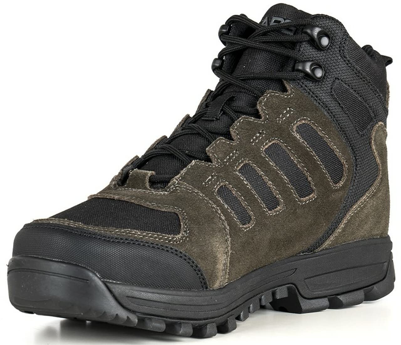 LAPG Terrain Dark Charcoal Mid Hiking Boots for Men - Lightweight Ankle Support Hiking Shoes - Perfect for Outdoor Adventures, Trail Walking & Camping