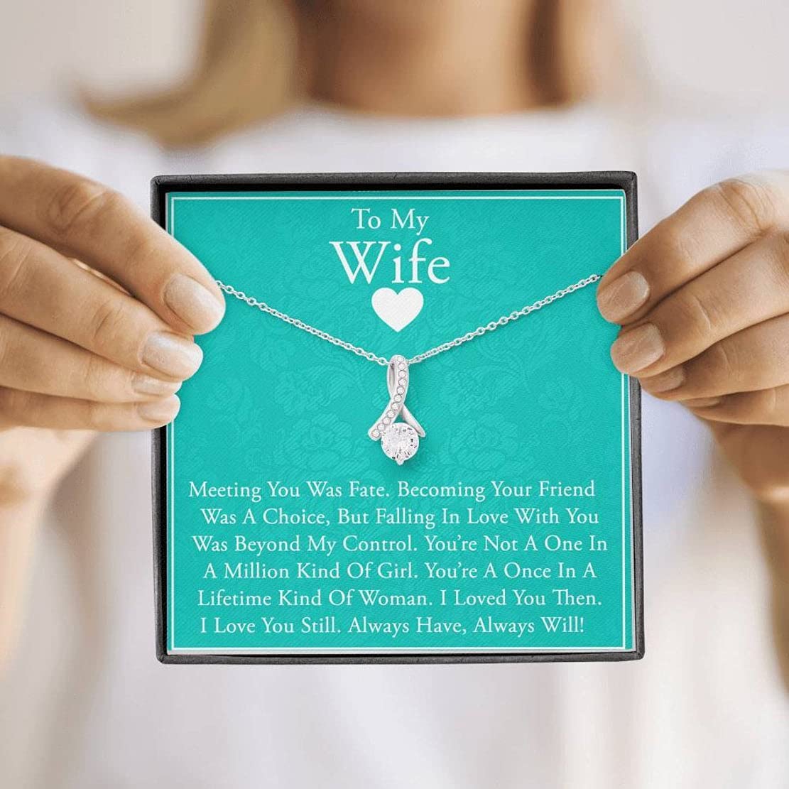 Simple Gifts Necklace for Future Wife - Elegant Engagement, Birthday, Christmas, and Vacation Gift for Fiancee, Sentimental Bride-to-Be Jewelry for Romantic Occasions