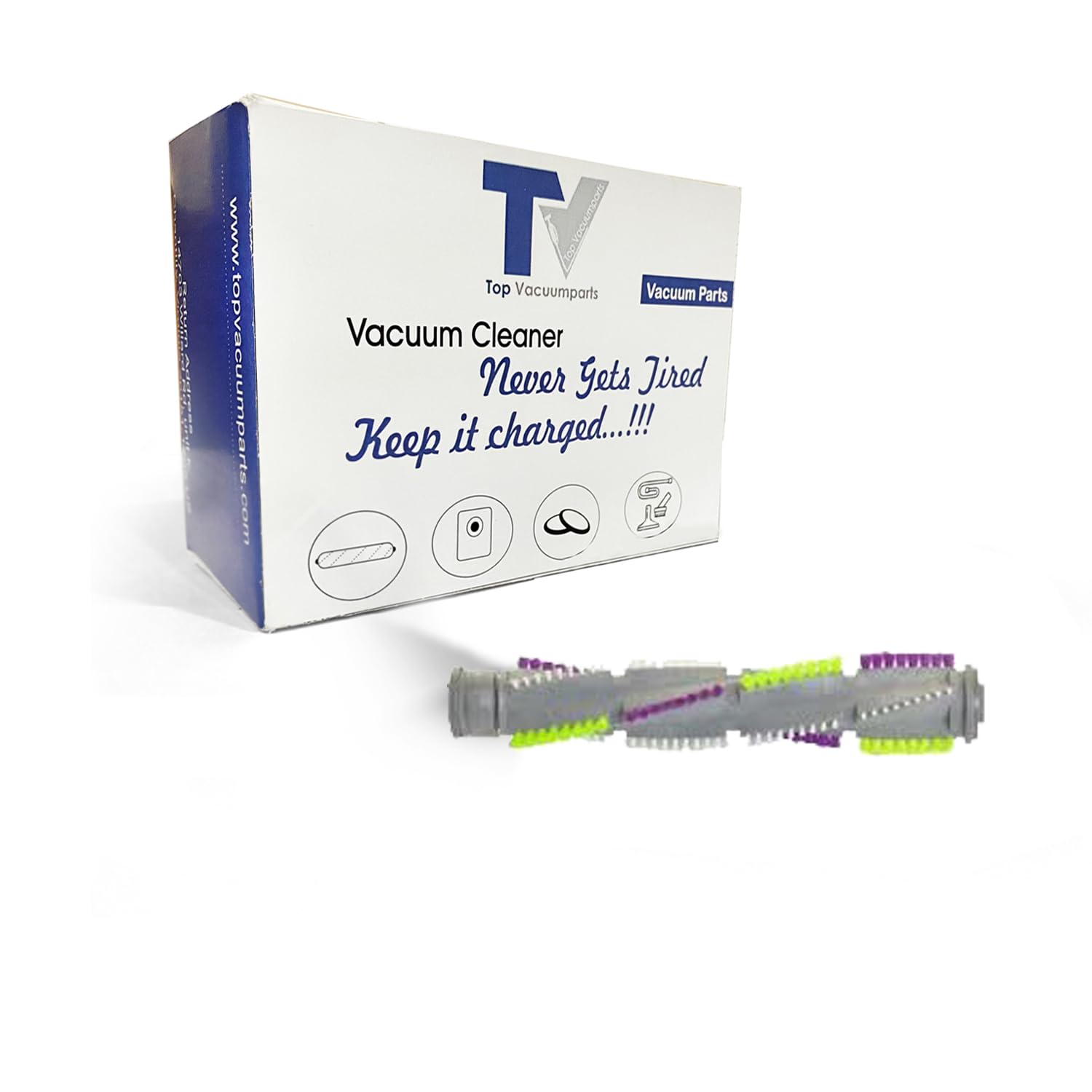 Bissell 1611316 Clean View 12 Inch Triple Action Brush Roll Replacement Part - Grey | Compatible with Bissell Vacuums | Perfect for Deep Cleaning Carpets & Pet Hair Removal
