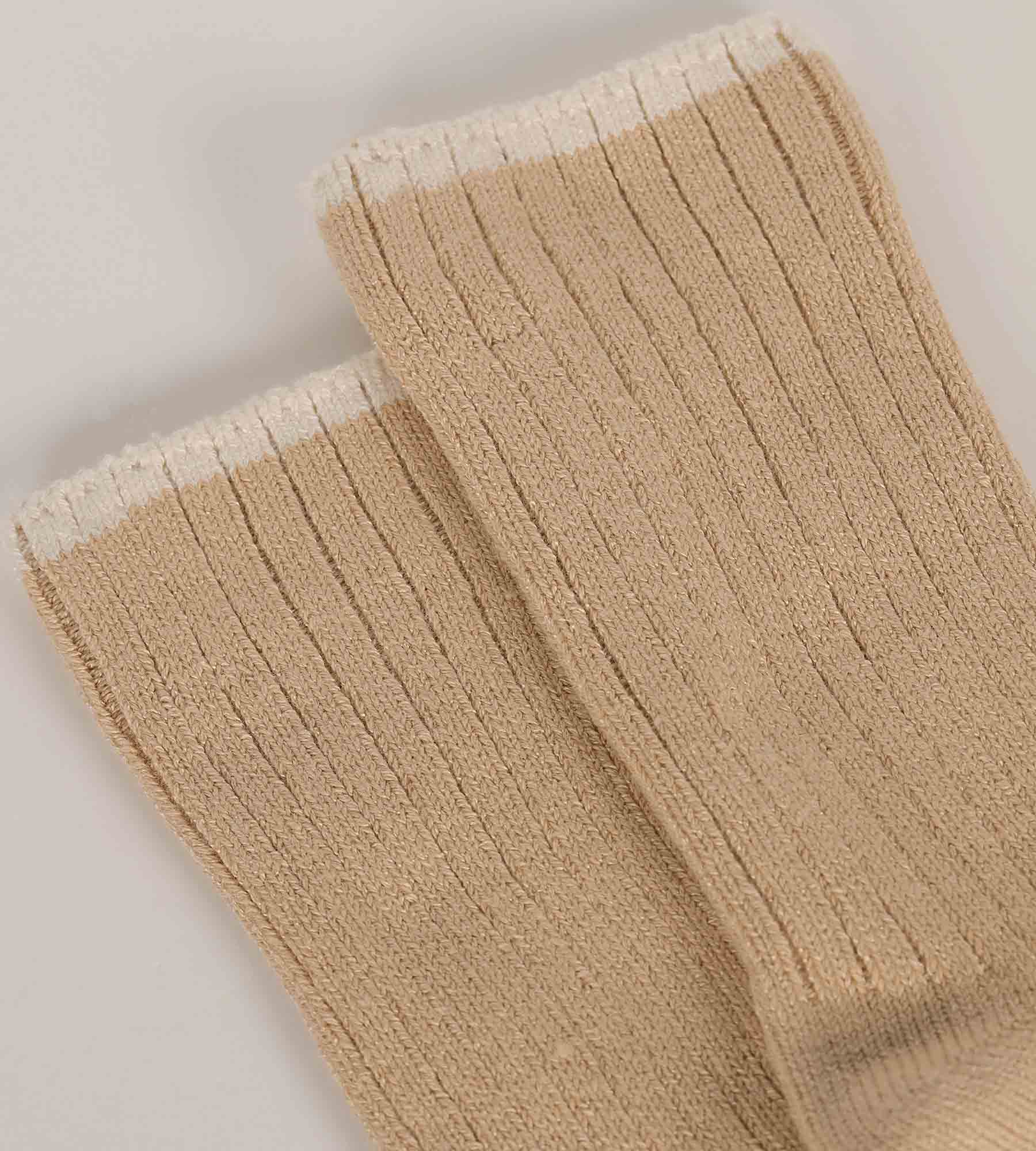 Women's Ribbed Solid Beige Vanilla Bamboo Socks - Soft & Breathable for Everyday Comfort, Workouts & Relaxation
