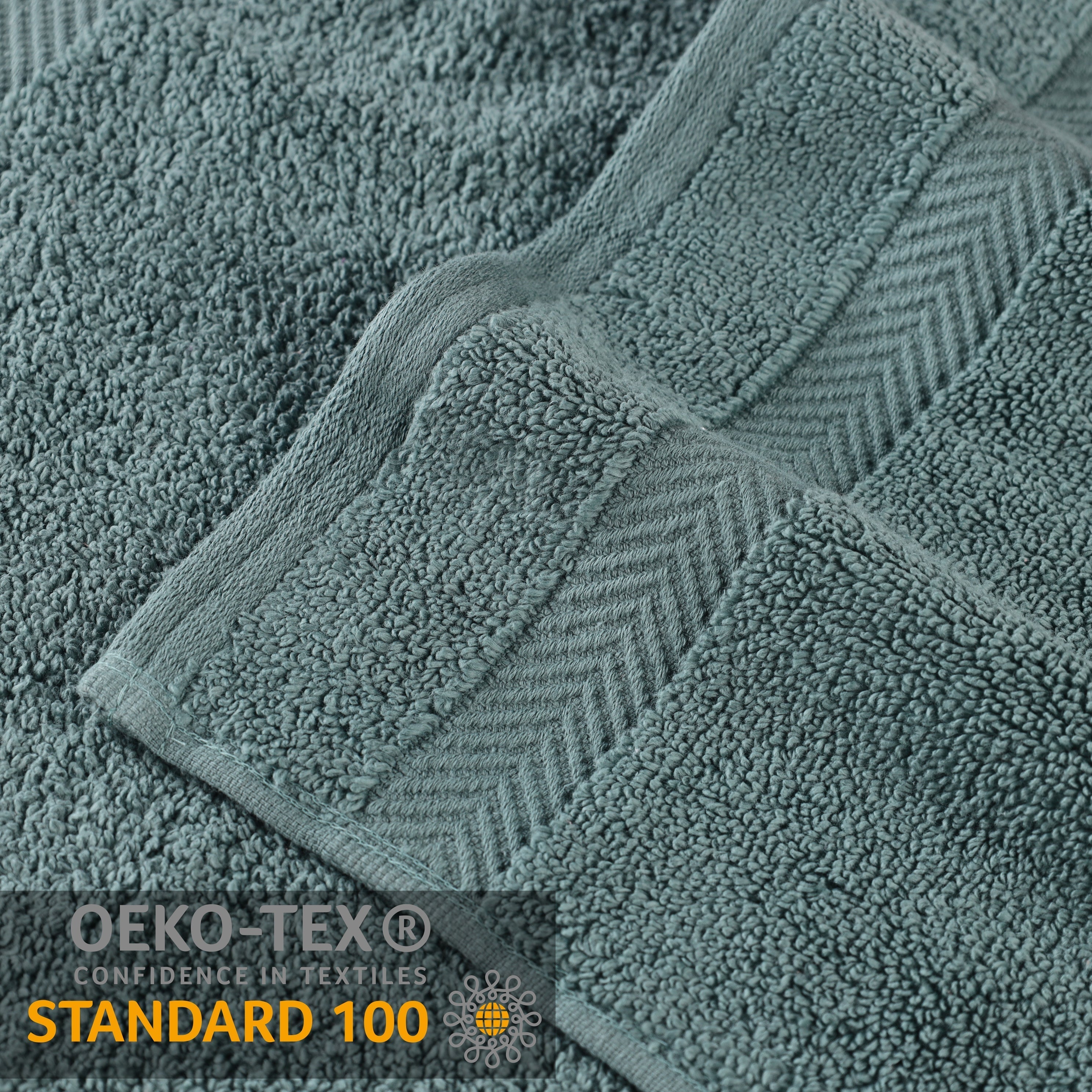 Premium Zero Twist Cotton Towels - Ultra Soft & Highly Absorbent 12-Piece Bath Towel Set for Spa, Gym & Luxury Home Use