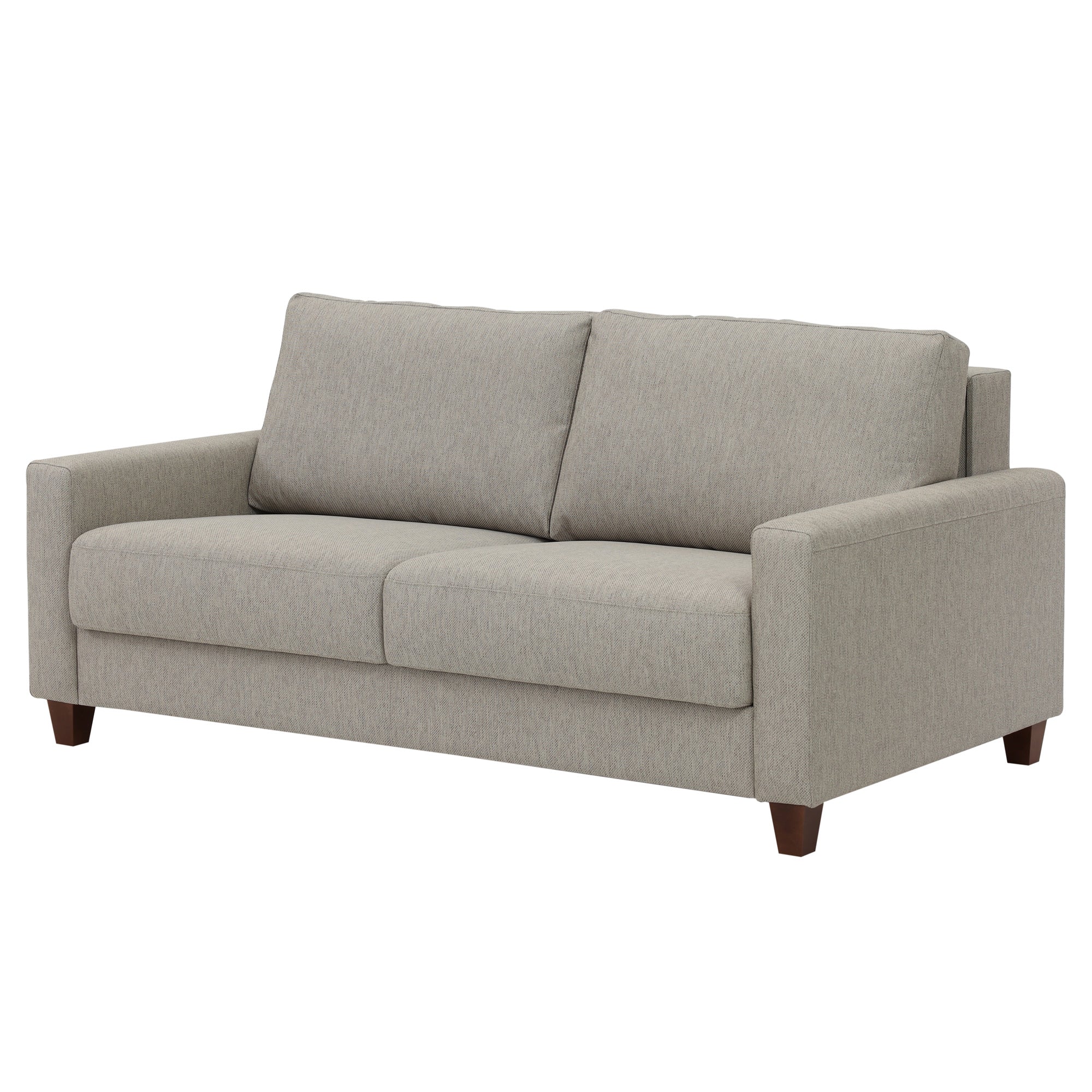 Nico Sleeper Loveseat - Convertible Sofa Bed with Storage | Comfortable Small Space Furniture for Living Room, Guest Room & Studio Apartments