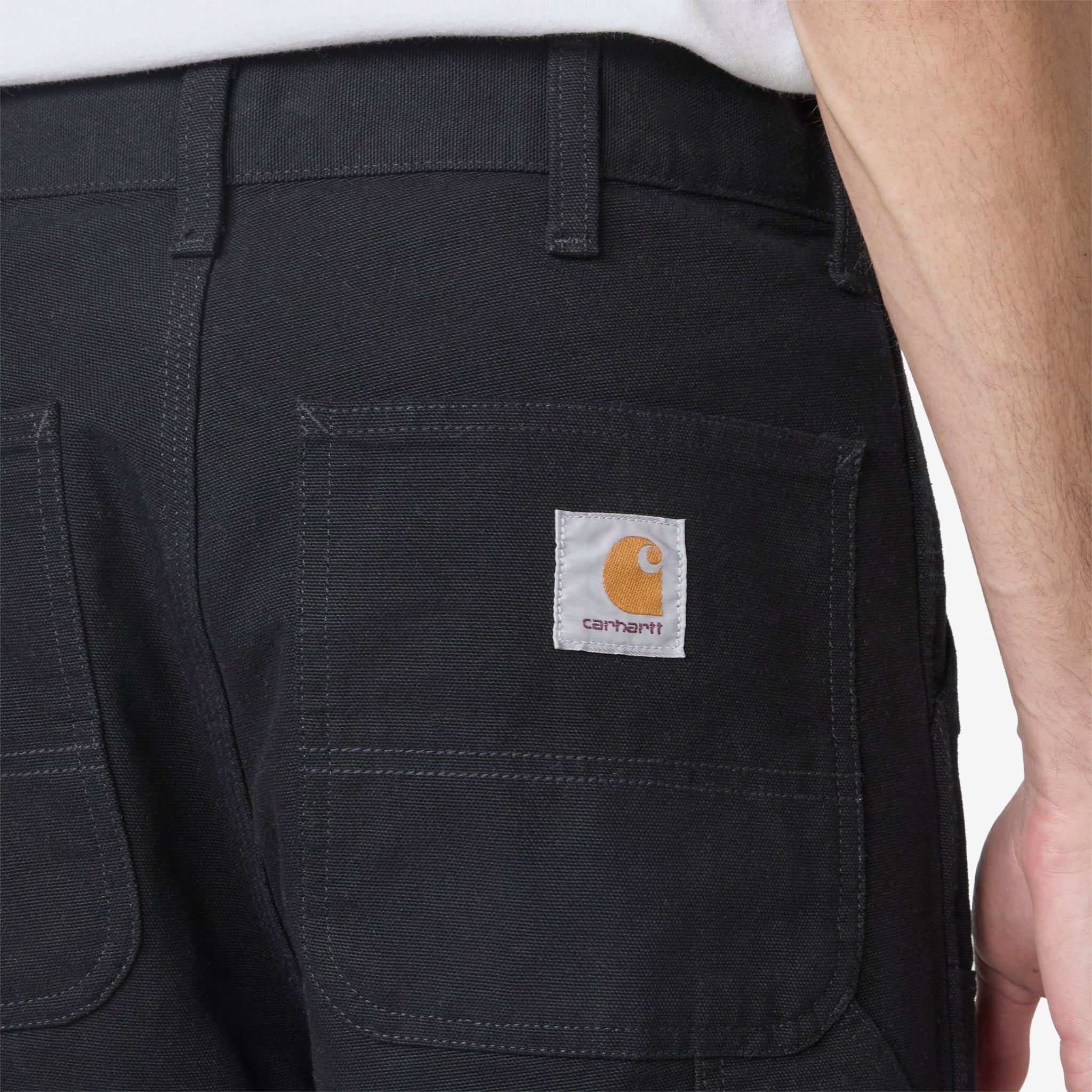 Double Knee Work Pants - Black Stone Canvas for Men | Durable & Comfortable Workwear for Construction, Carpentry & Outdoor Labor
