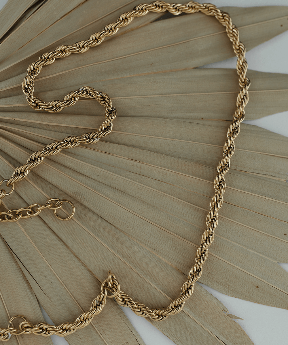 Cara Loren Rope Chain Band - Stylish Gold Plated Necklace for Women | Perfect for Everyday Wear, Layering & Special Occasions