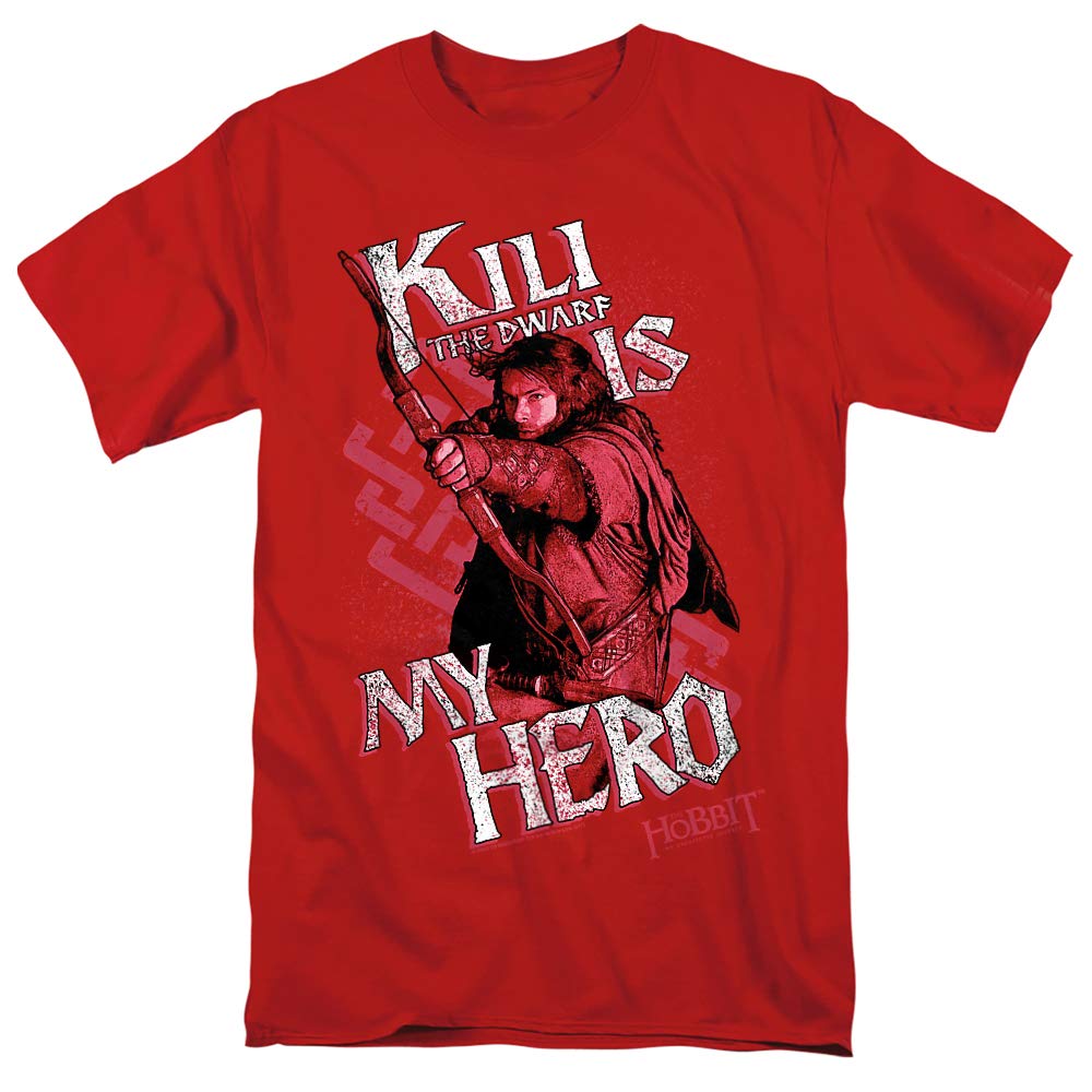 The Hobbit Kili is My Hero Unisex T-Shirt for Men & Women - Fantasy Movie Fan Gift, Cosplay & Casual Wear