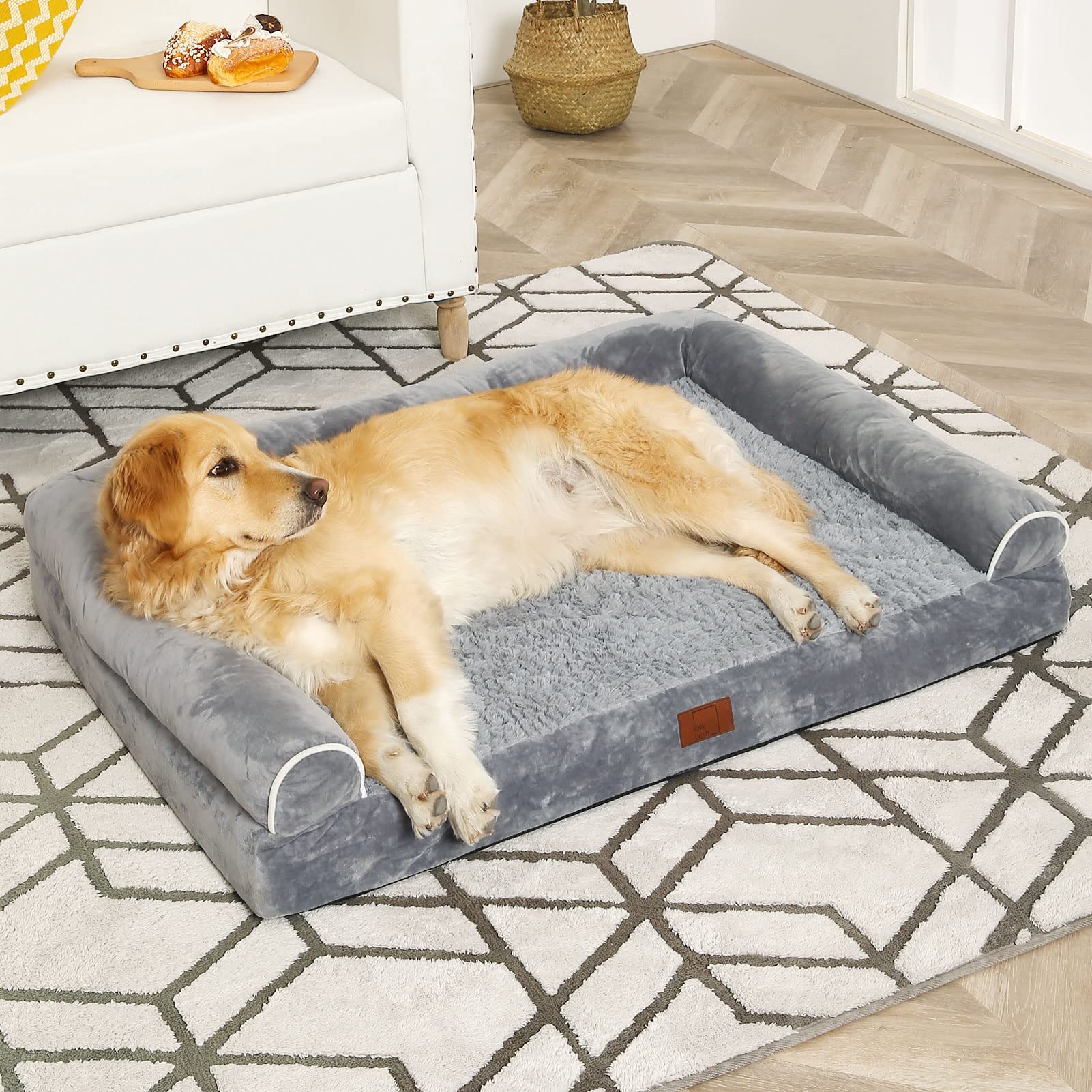 XXL Dog Bed for Extra Large Dogs - Washable & Removable Cover - Indoor & Outdoor Use - Perfect for Large Breeds Like Great Danes & Mastiffs