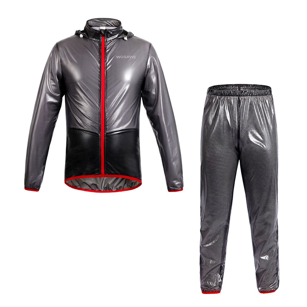 Waterproof Outdoor Cycling Jersey & Raincoat Suit - Breathable Bike Riding Jacket for Men & Women - Perfect for Rainy Weather Commuting & Mountain Biking Adventures