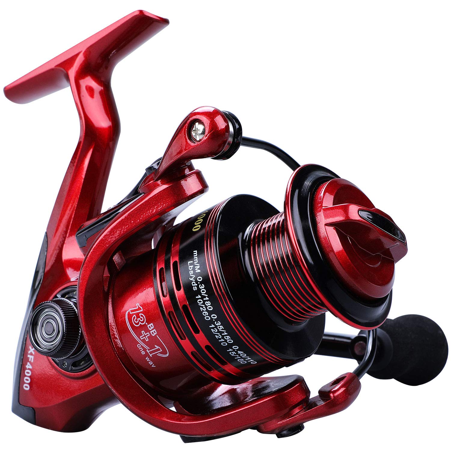 Premium 13+1BB Lightweight Spinning Fishing Reel - Ultra Smooth Saltwater & Freshwater Fishing Gear for Bass, Trout & Surf Casting - Perfect for Shore, Boat & Kayak Fishing Adventures