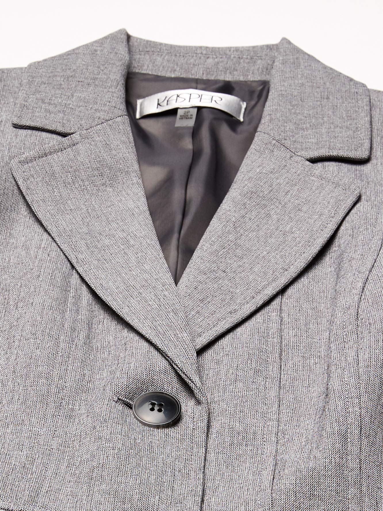 Kasper Women's Petite Two-Button Blazer Jacket - Slim Fit Professional Office Wear for Business & Formal Occasions