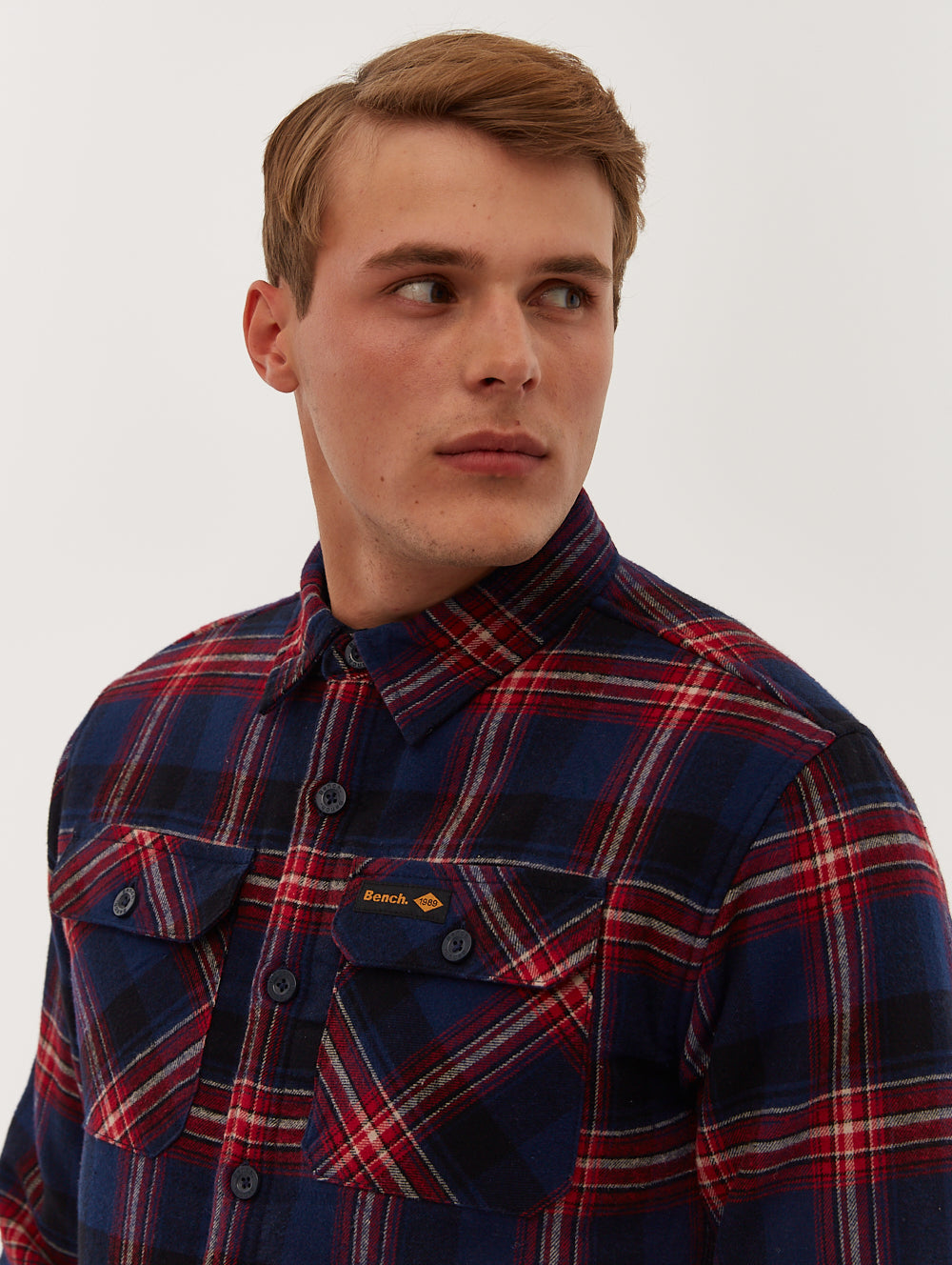 Marconi Men's Flannel Checkered Shirt - Soft Plaid Long Sleeve Button Down for Casual Wear & Outdoor Activities