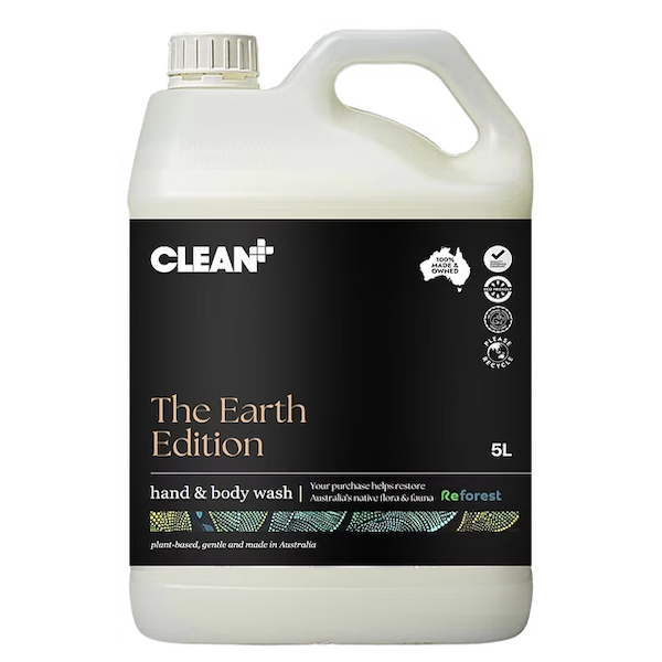 Clean Plus The Earth Edition | Plant-Based Hand and Body Wash - Gentle Natural Cleanser for Sensitive Skin | Perfect for Home, Gym & Travel Use
