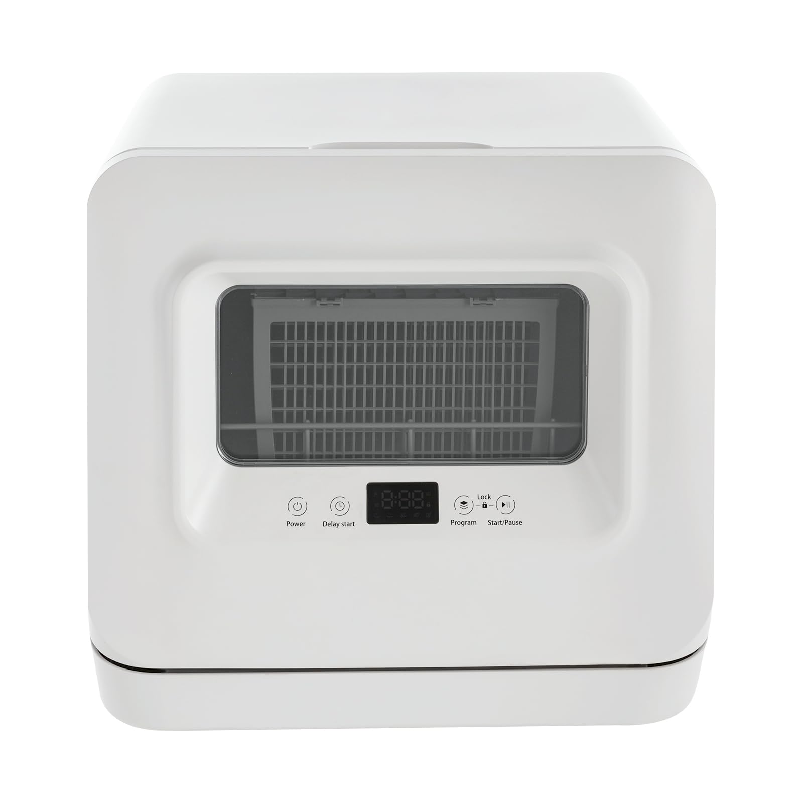 Portable Countertop Dishwasher - 785W Compact Dishwasher with 5 Wash Programs & 360° Spray Technology | IPX1 Waterproof Mini Dishwasher for Small Apartments, Dorms, RVs | Perfect for Kitchenettes, Studio Living & Mobile Homes (White, 120V)
