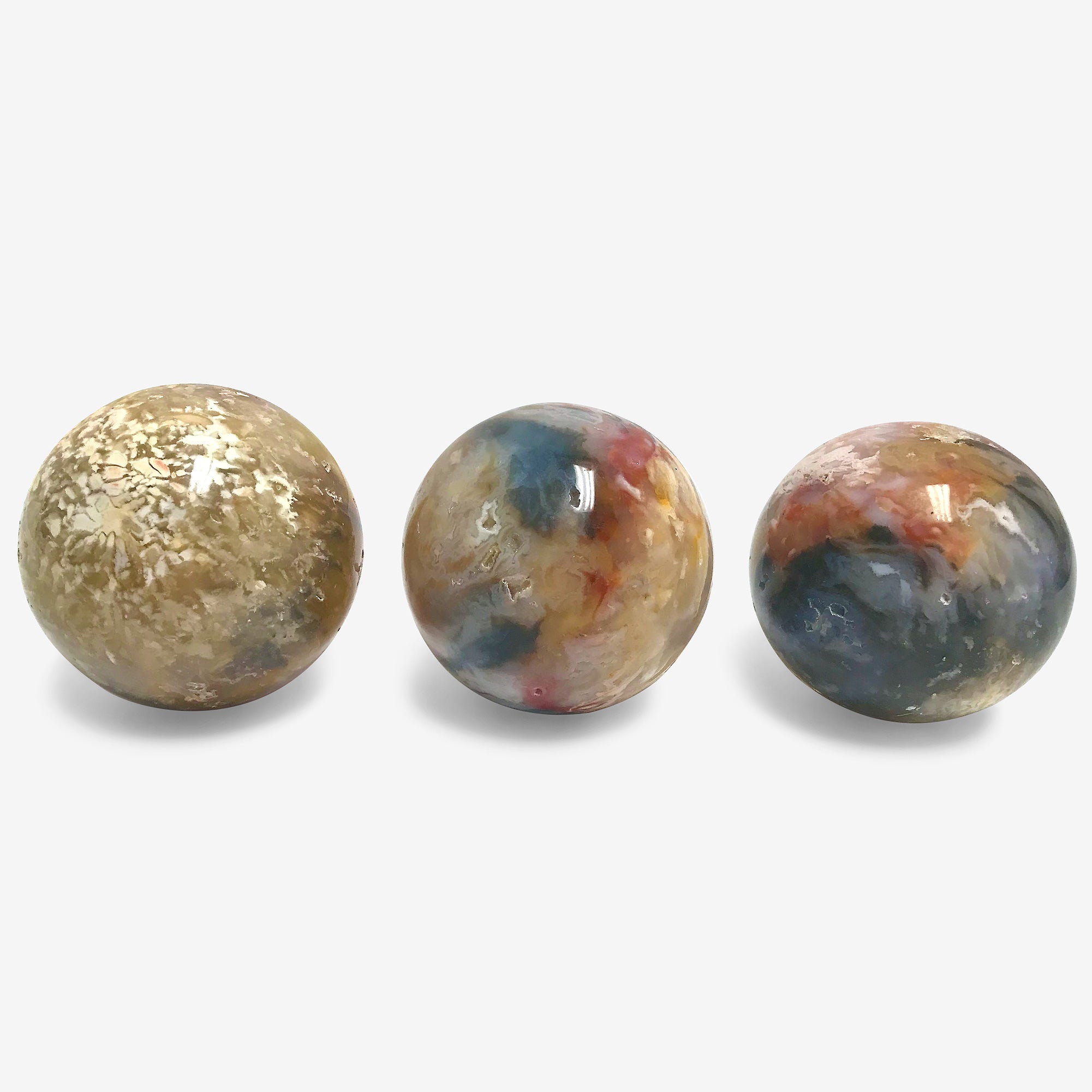 2.5 Inch Pink Dendritic Agate Crystal Sphere - Natural Polished Gemstone Ball for Home Decor, Meditation & Office Desk Display - Stress Relief, Focus & Calming Stone - Perfect for Feng Shui, Yoga Spaces & Gift Giving