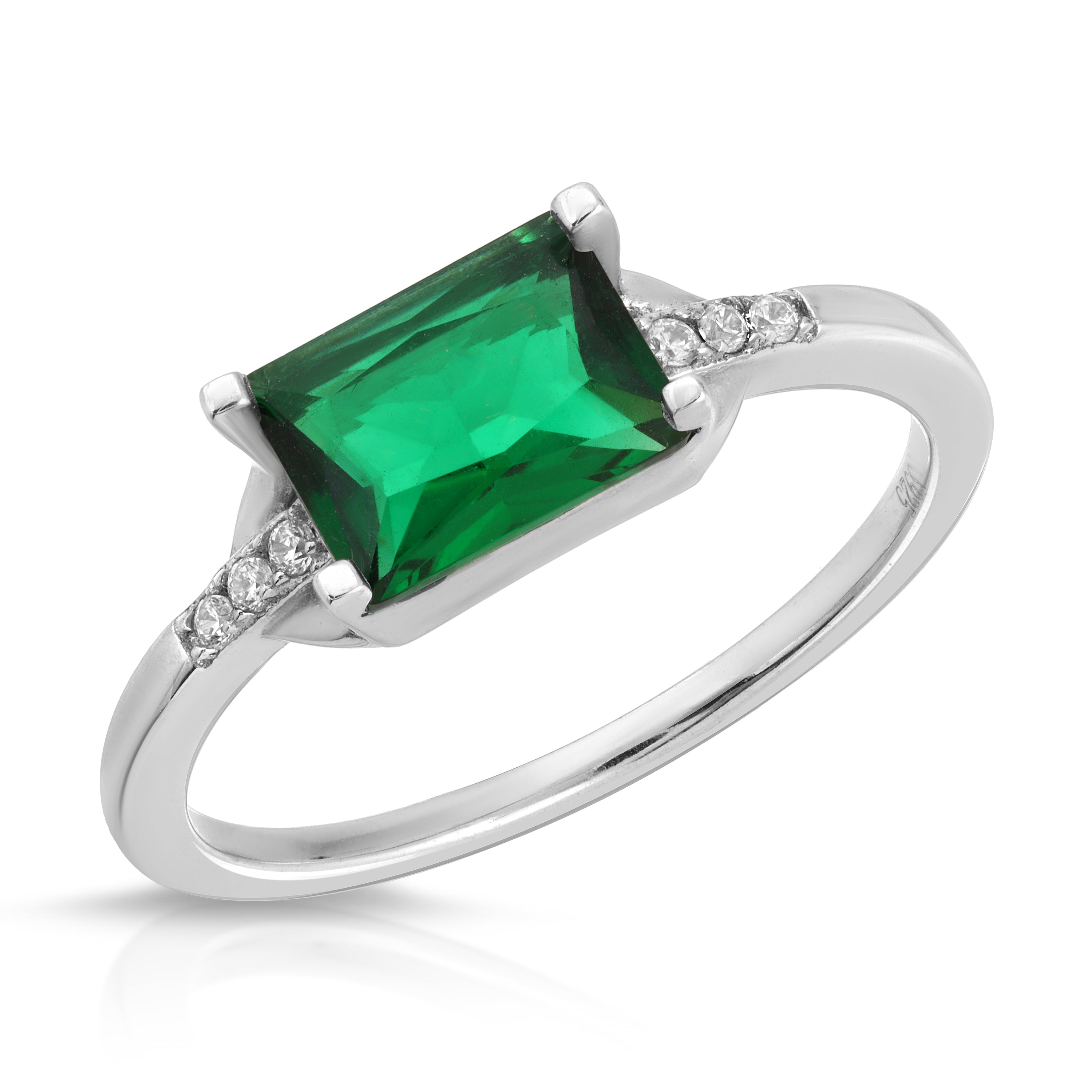 Bella Emerald Ring for Women - Elegant Green Gemstone Jewelry for Engagement, Wedding & Special Occasions | Perfect Gift for Her