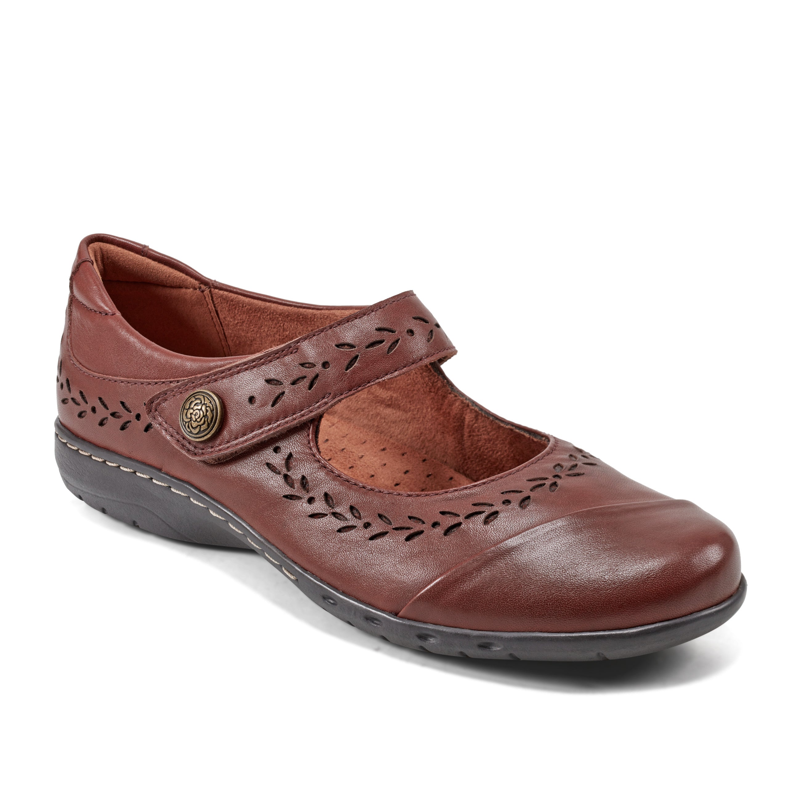 Women's Perry Casual Mary Jane Ballet Flats - Comfortable Slip-On Shoes for Work, Walking & Everyday Wear