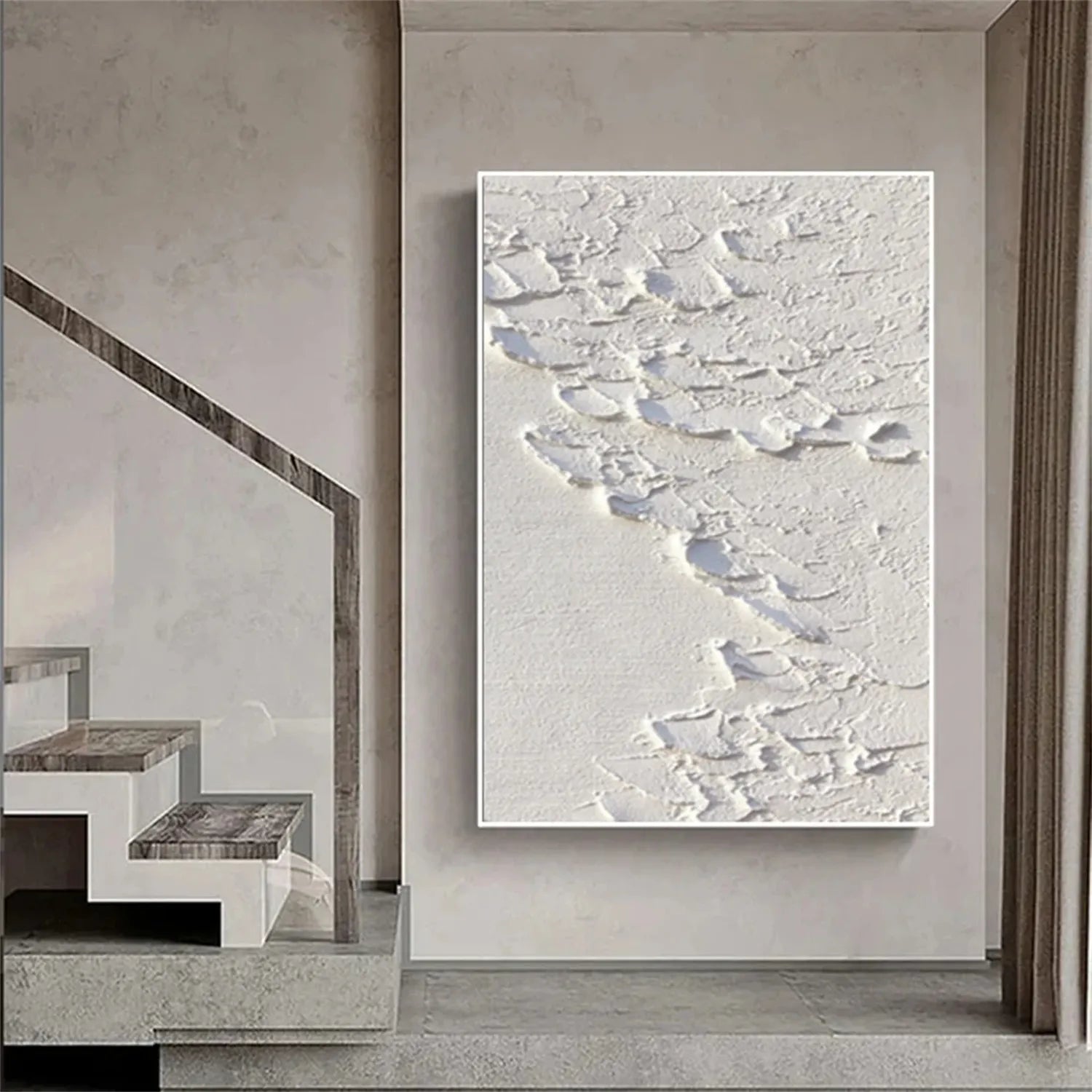 Minimalist Balance Canvas Painting #MM269 - Modern Abstract Wall Art for Living Room, Bedroom & Office Decor