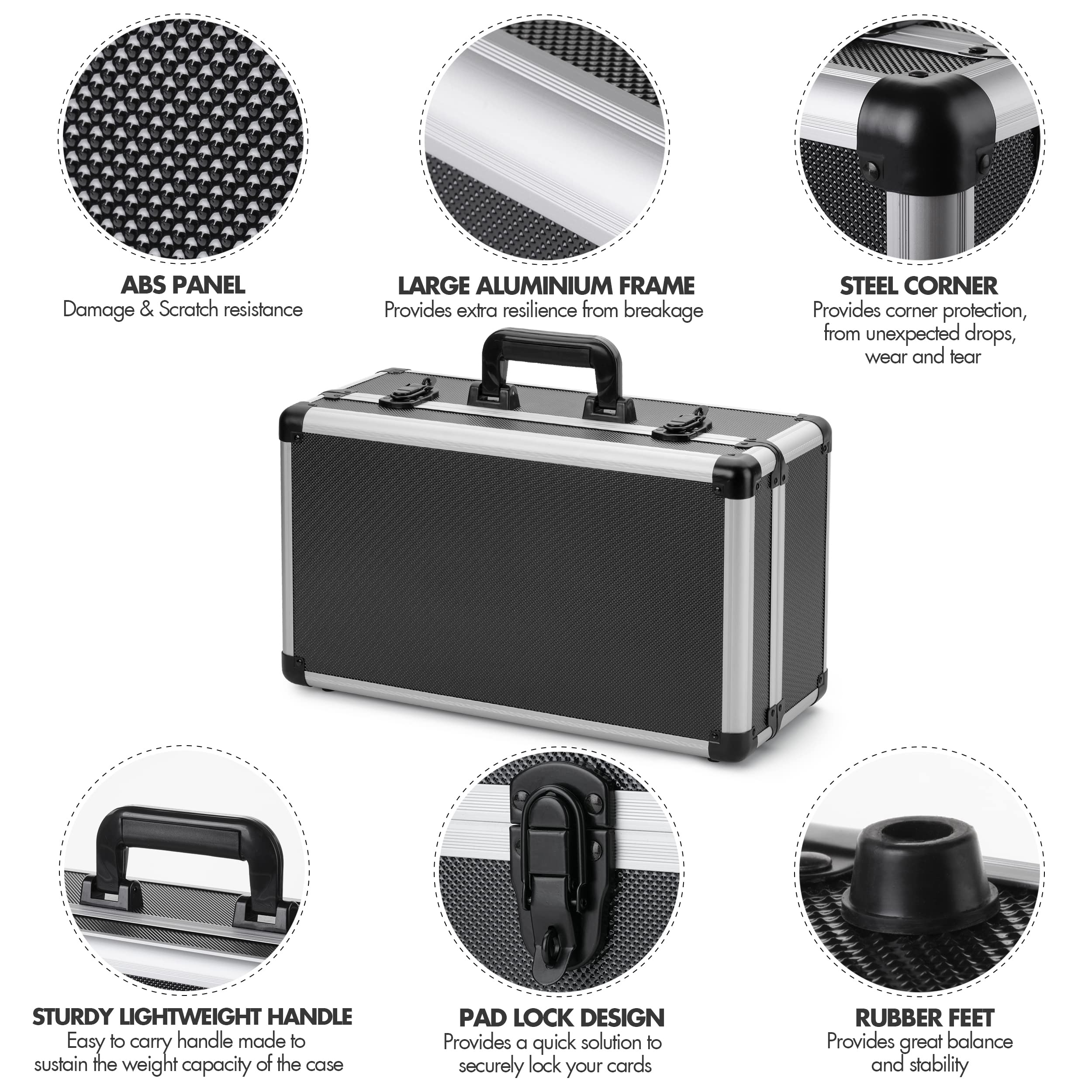 Premium Graded Sports Card Storage Box - Waterproof & Acid-Free Trading Card Case for Pokemon, Baseball, MTG Cards - Durable Card Holder for Collectors & Display - Perfect for Home, Office, or Gaming Tournaments