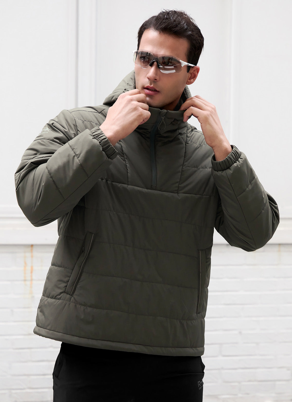 RX Windproof Padded Anorak Jacket for Men & Women - Lightweight Winter Coat with Hood - Perfect for Hiking, Skiing & Outdoor Activities