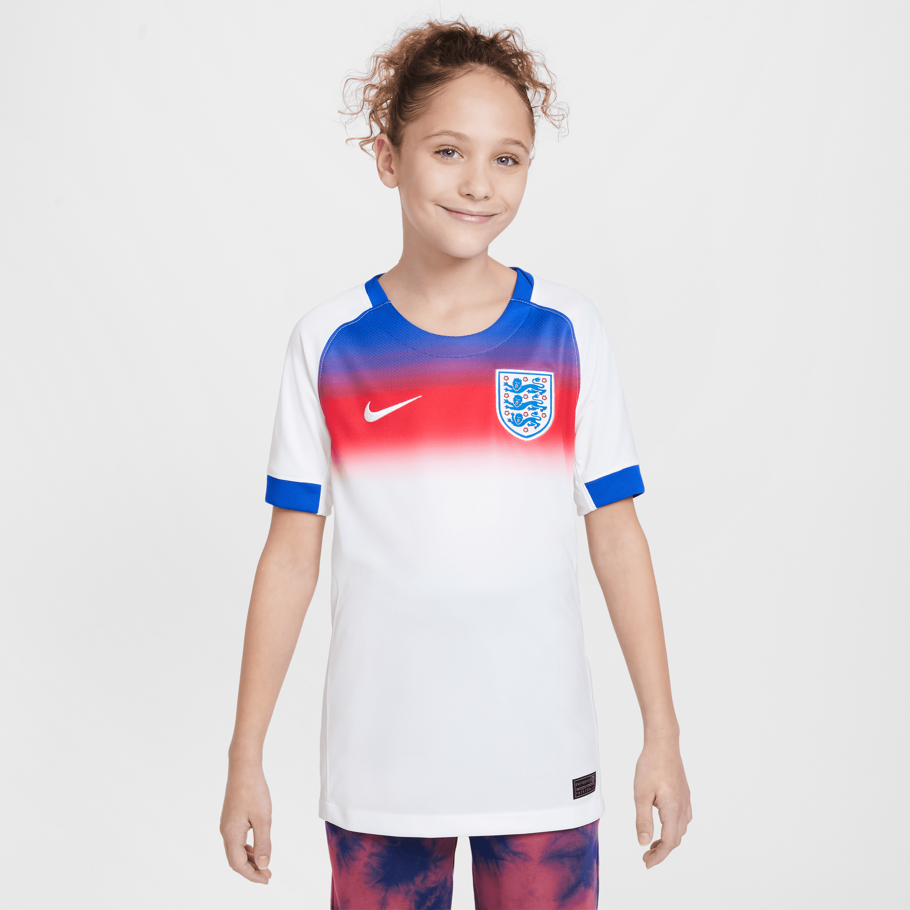 2025 England Youth Home Stadium Jersey - Authentic Football Kit for Kids & Teens - Perfect for Matches, Training, and Fan Support