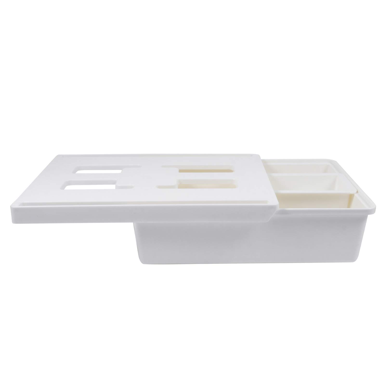 NUOBESTY Under Desk Drawer Organizer - Pull Out Hidden Storage Tray for Pencils, Utensils & Office Supplies (Size M) | Perfect for Home Office, Study Desk & Workspace Organization