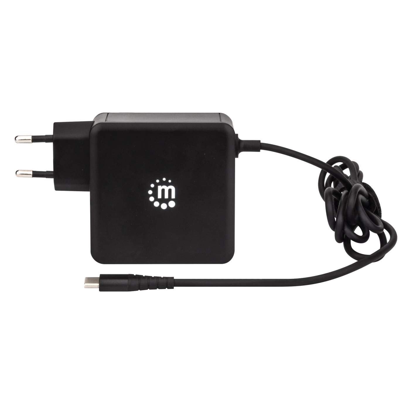 60W USB C Wall Charger with Built-in Cable - Fast PD Charging for iPhone, MacBook, Samsung & More | Home, Office & Travel Use