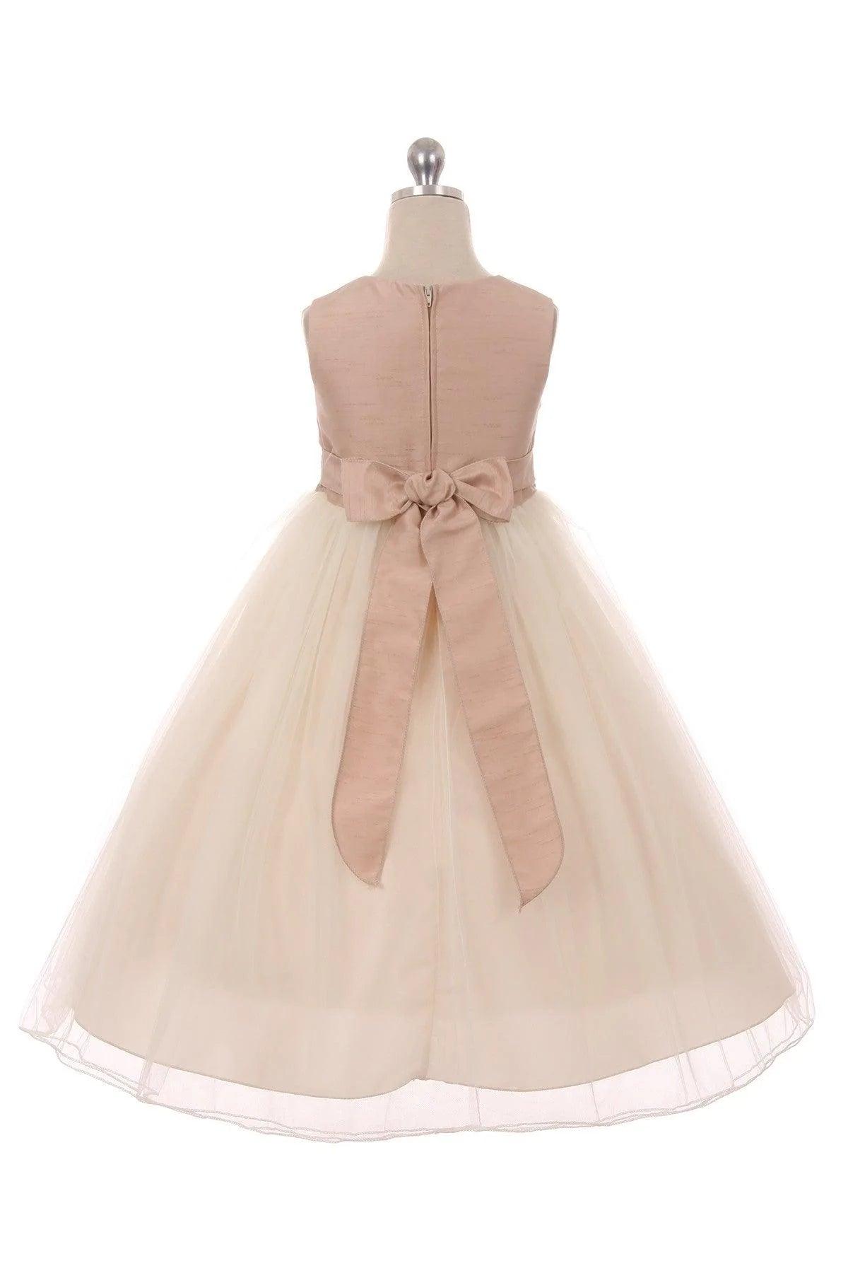Kids Dream Girls Dress Vintage Rose KD428 - Elegant Floral Party Dress for Girls, Birthday, Wedding & Special Occasions