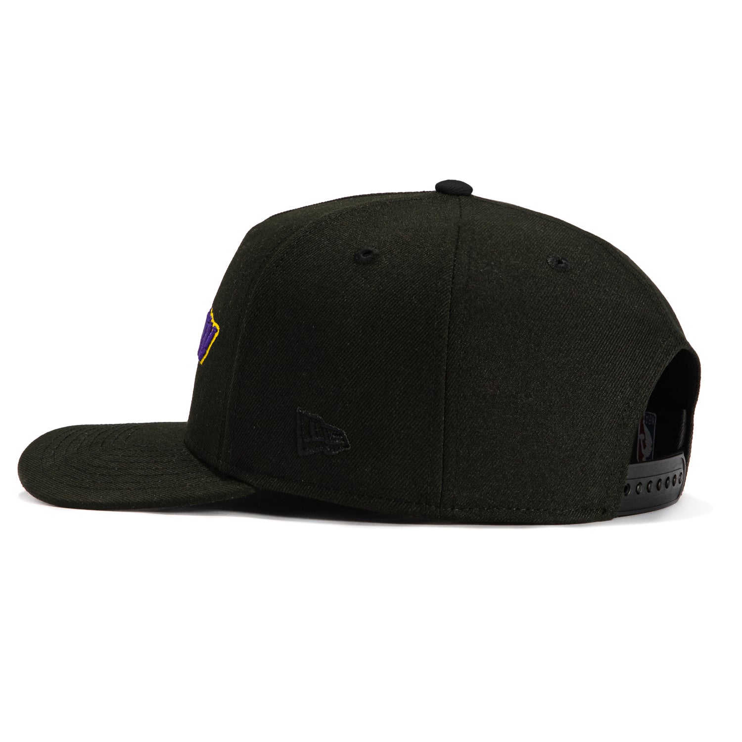 New Era 9Fifty Los Angeles Lakers Snapback Hat with Logo Patch - Black | Official NBA Merchandise for Lakers Fans, Game Day & Streetwear Fashion