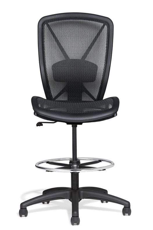 Allseating Premium Fluid Mesh Drafting Chair [81019] - Ergonomic Office Chair for Architects & Designers - Comfortable Adjustable Stool for Drafting Tables & Workstations