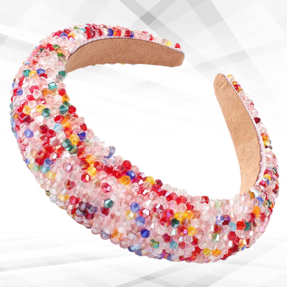 3 Pcs Crystal Wedding Hair Hoop Headbands for Women & Girls - Rhinestone Bridal Hair Accessories for Weddings, Parties & Special Events