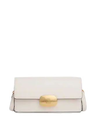Coach Eliza Small Flap Crossbody Bag for Women - Genuine Leather Shoulder Purse with Adjustable Strap, Perfect for Work, Travel & Everyday Use