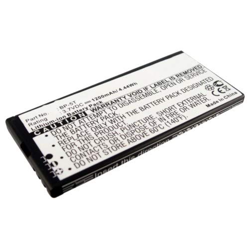 Synergy Digital BP-5T Replacement Battery for Nokia Lumia 820 - 1200mAh Li-ion High Capacity Cell Phone Battery (Compatible with Nokia BP-5T) - Perfect for Extended Usage, Travel & Emergency Power Backup