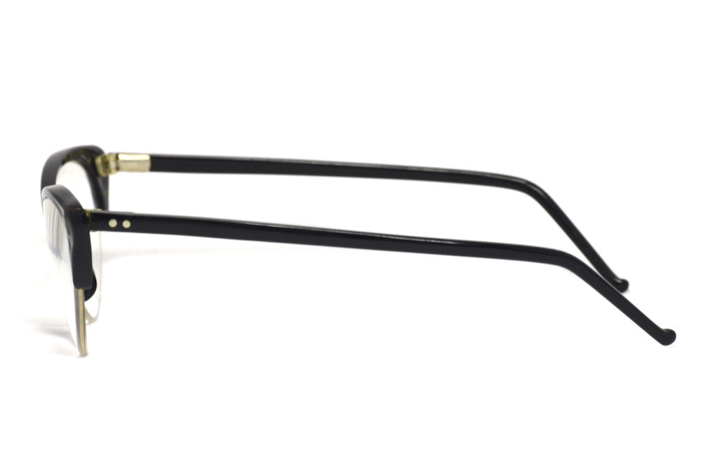 Vintage Black Supra Cat Eye Glasses 1950s 1960s Retro Style Eyewear for Women - Perfect for Costume Parties, Themed Events, and Vintage Fashion Looks