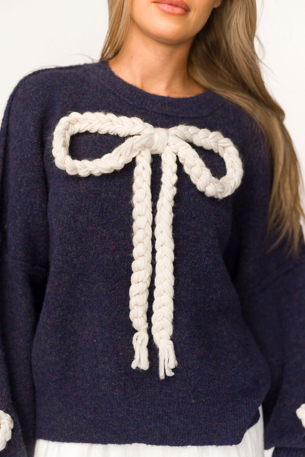 Clara Oversized Pullover Sweater - Soft & Cozy Navy Blue Women's Knit Sweater for Fall & Winter | Perfect for Casual Outfits, Layering & Cold Weather Fashion