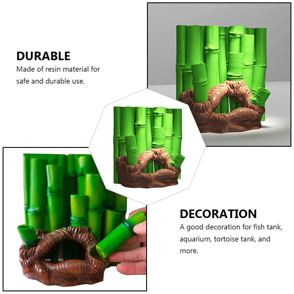 Balacoo 3D Bamboo Aquarium Background Board - Natural Fish Tank Decor for Glass Bowls, Resin Landscaping & Plant Decorations | Perfect for Home, Office, or Pet Store Displays
