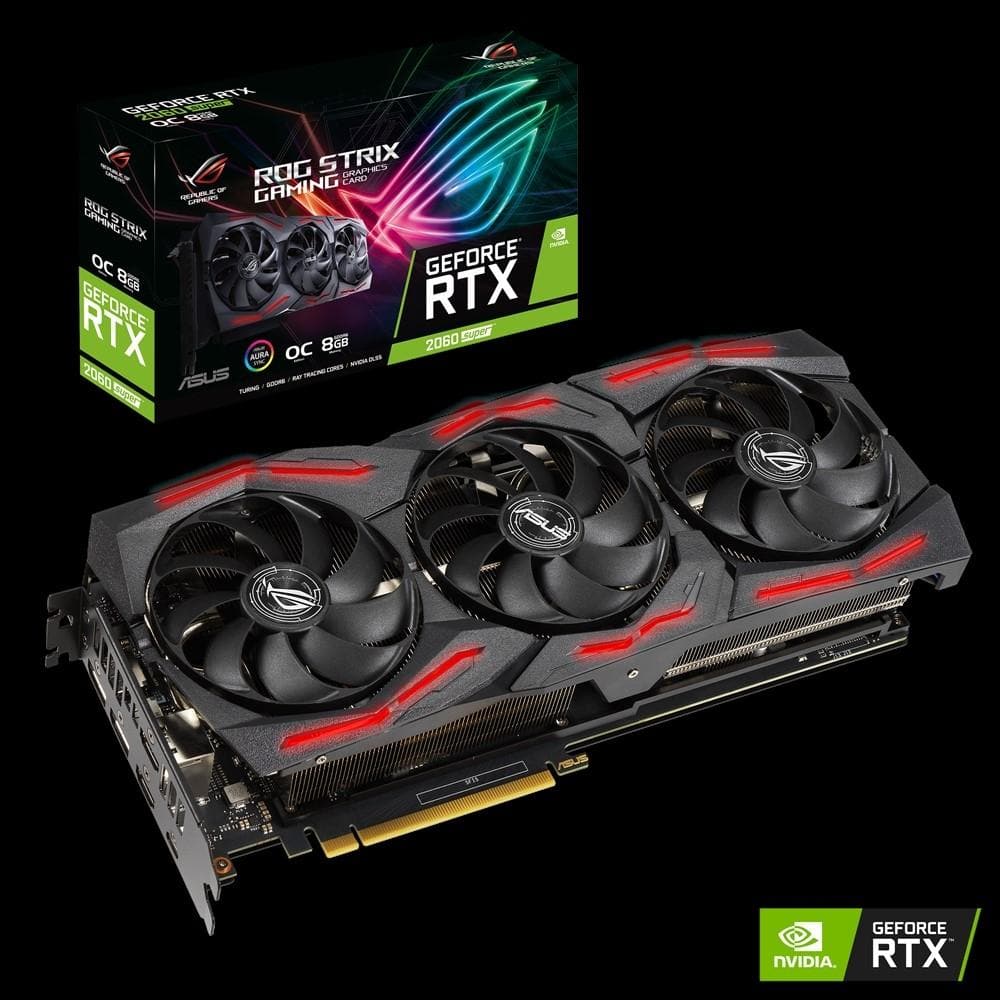 ASUS ROG STRIX RTX 2060 Super 8GB GDDR6 EVO Gaming Graphics Card - 3 Year Warranty | High Performance for 1440p Gaming, VR & Content Creation