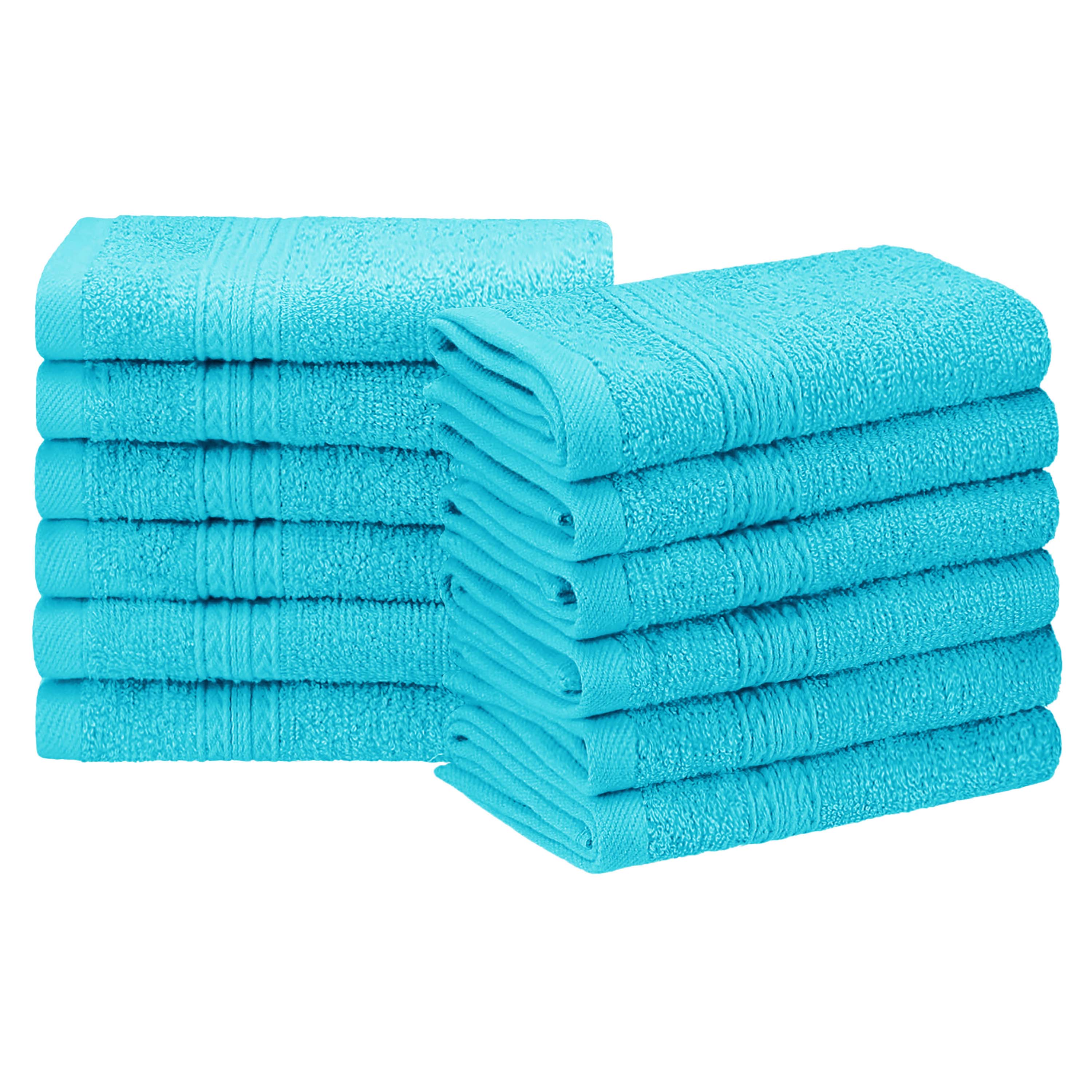 Organic Cotton 12-Piece Solid Face Towel Set | Eco-Friendly, Soft & Absorbent | Perfect for Spa, Gym, Travel & Home Use