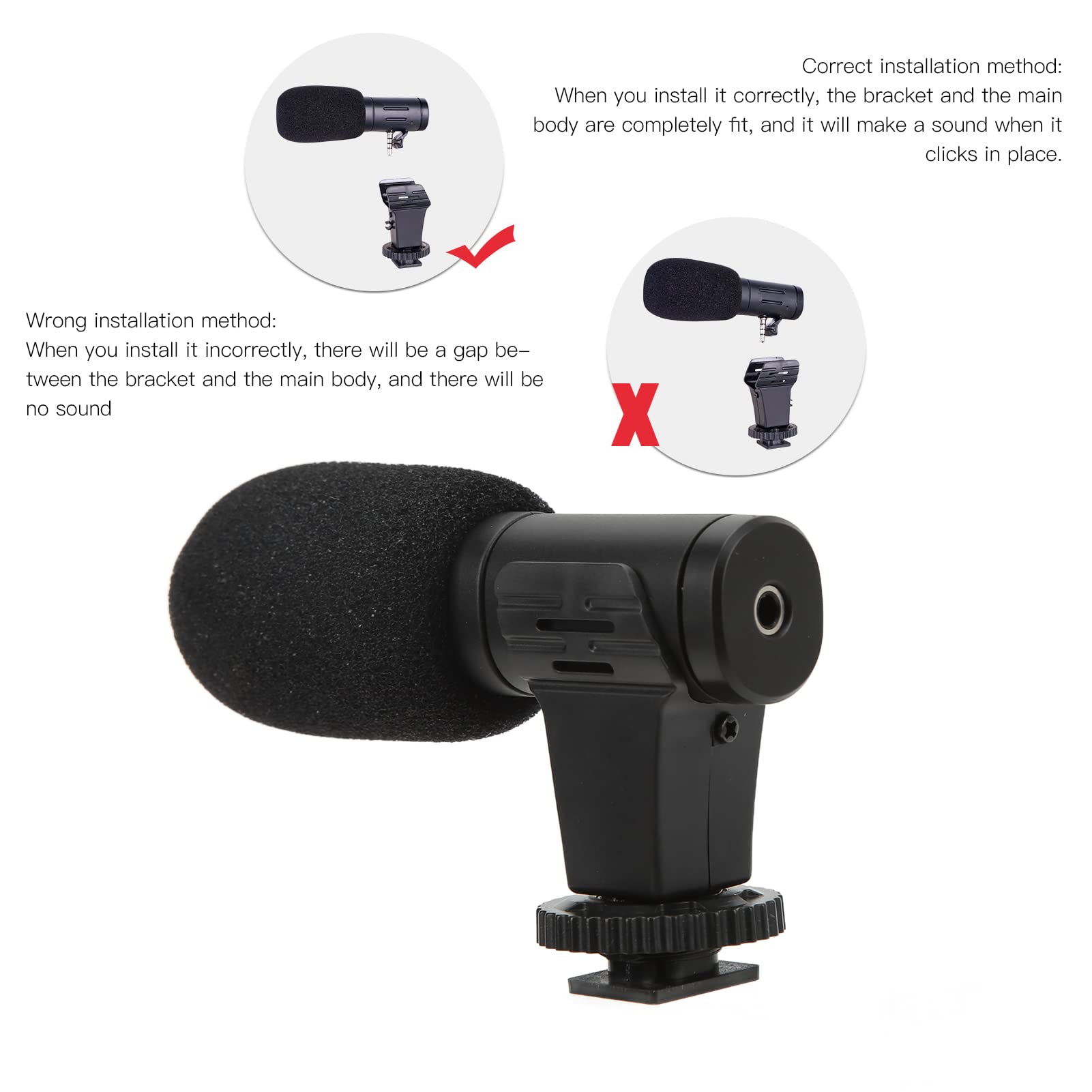 VBESTLIFE Universal 3.5mm Mini Microphone for Mobile Phone, Camera & Camcorder - Crystal Clear Audio for Live Streaming, Video Conferencing & Vlogging - Perfect for YouTube, TikTok & Zoom Meetings