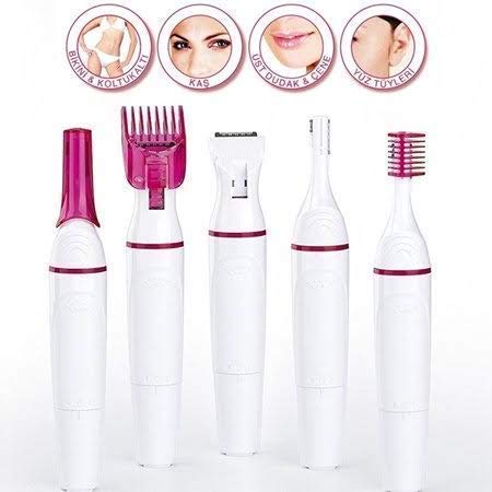 Professional Electric Hair Trimmer for Face, Eyebrows, Underarms & Bikini Line - Gentle & Precise Hair Removal for Sensitive Skin - Perfect for Travel, Home & Salon Use