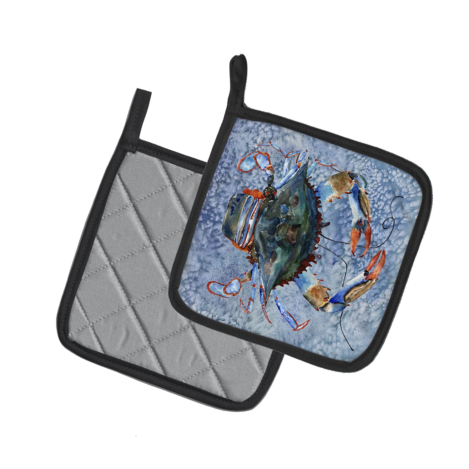 Heat Resistant Crab Design Pot Holders Set - 7.5