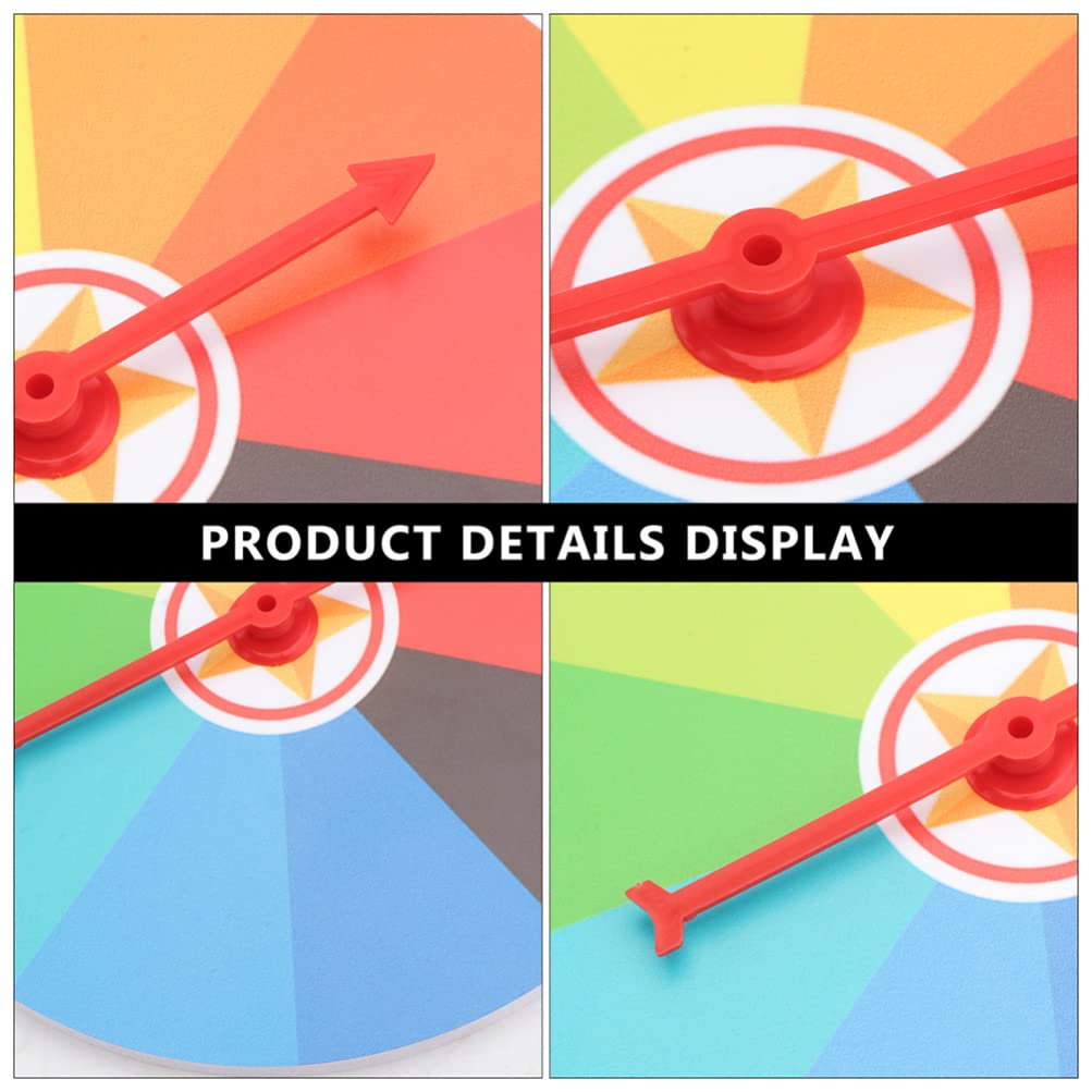 CLISPEED Prize Wheel - 10 Color Slots, 7.5 Inch Wall Mounted Wheel of Fortune Game for Carnival, Trade Shows, Parties, Pubs & Home Education - Perfect for Events, Raffles, Classroom Rewards and Business Promotions
