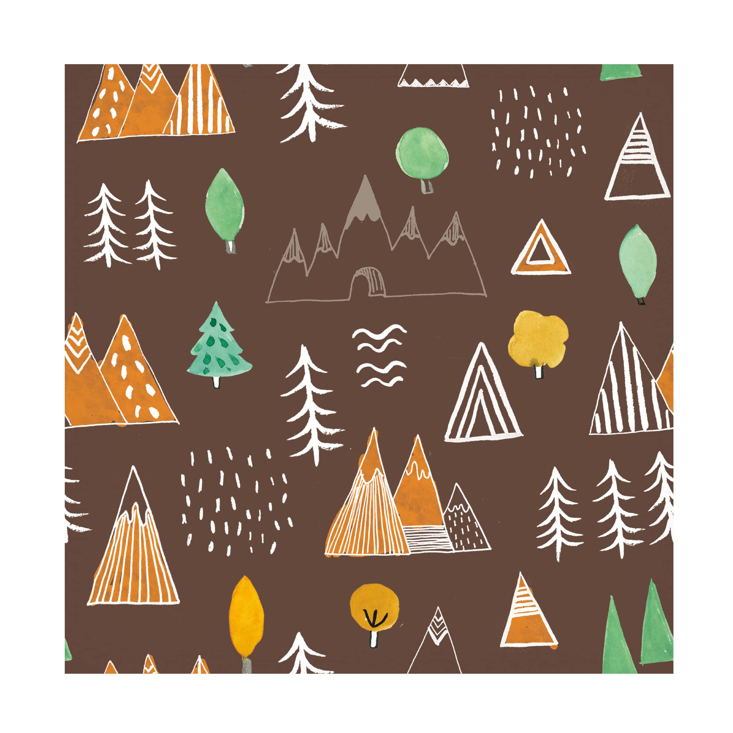 Farida Zaman 'Neighborhood Pals Pattern IVA' Canvas Wall Art Print - Modern Home Decor for Living Room, Bedroom & Office - Trademark Fine Art Collection