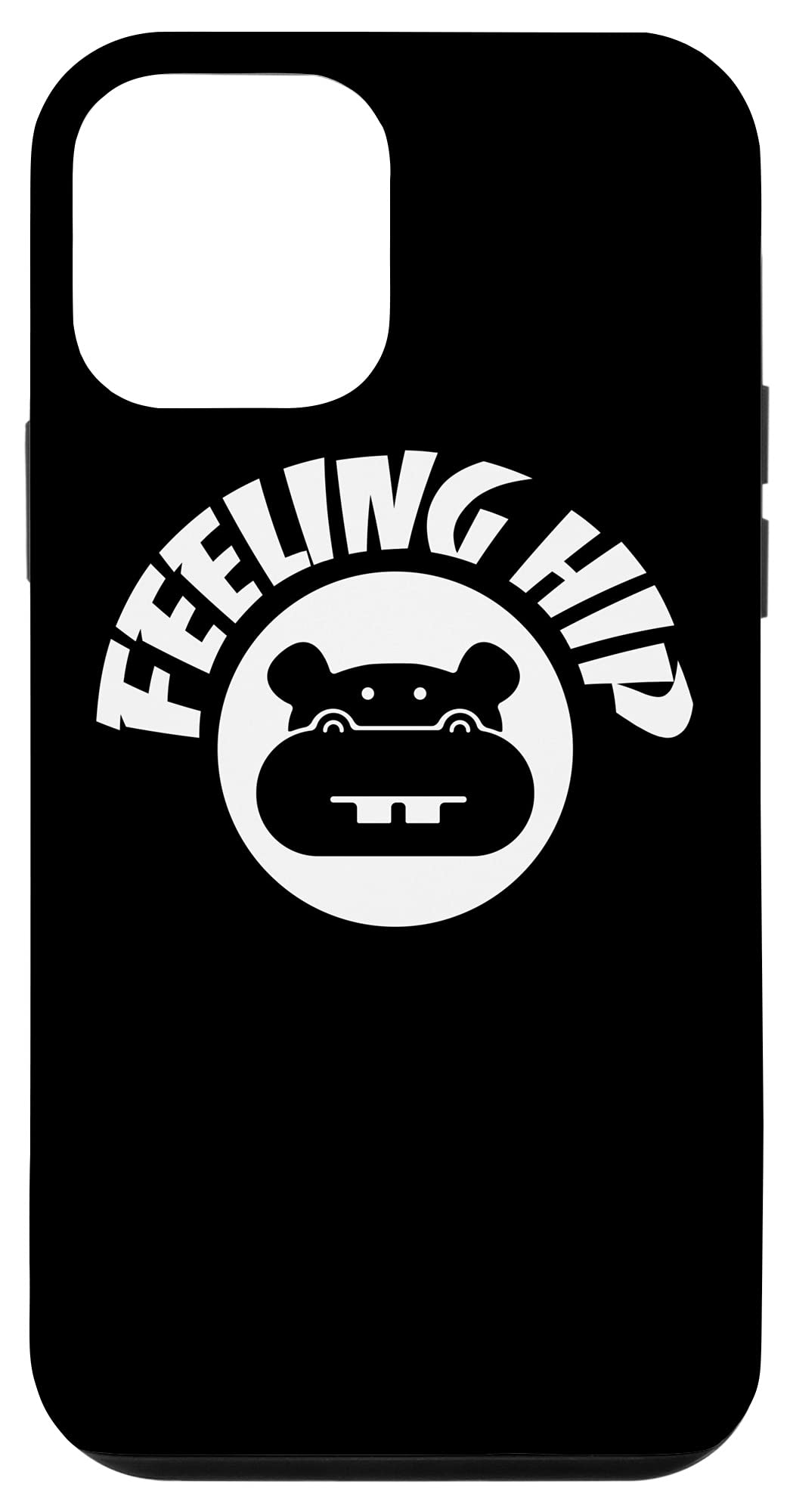 Funny Hippo iPhone 12 Mini Case - Cute Hippopotamus Design Protective Cover for Kids & Teens - Perfect Birthday Gift & School Accessory for Boys Girls